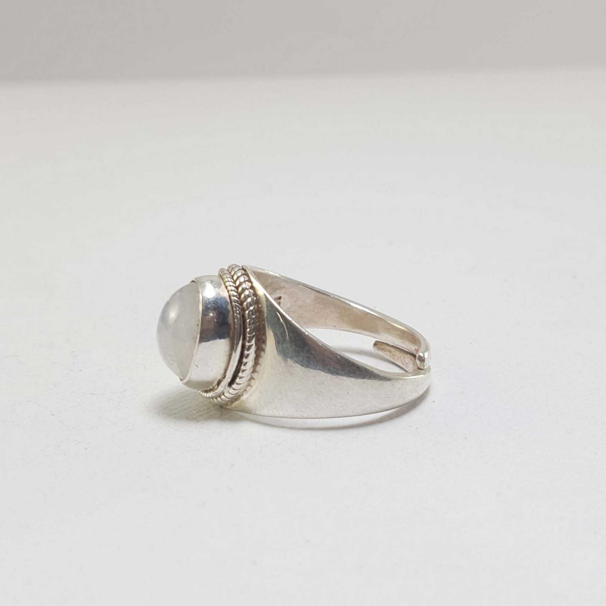 Moonstone Silver Ring