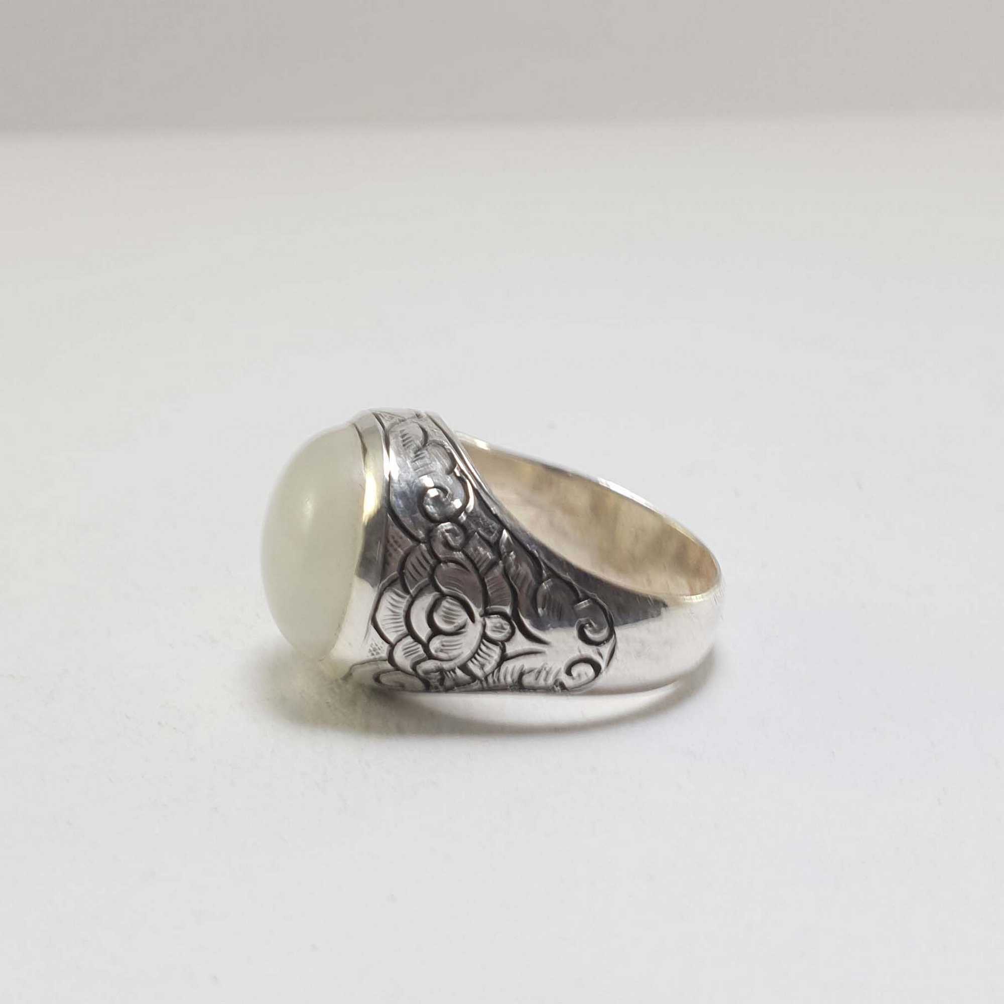 Moonstone Silver Ring