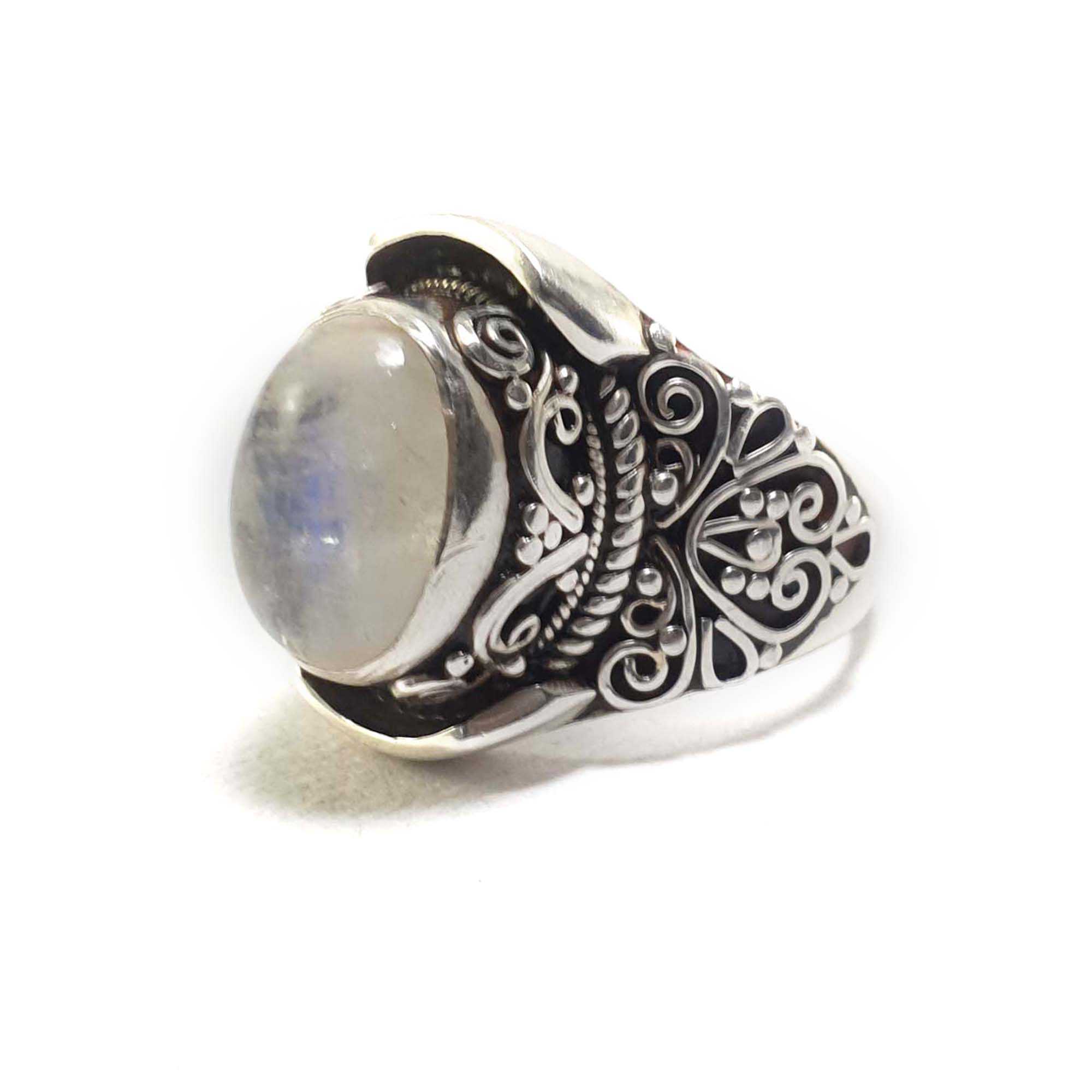 Moonstone Silver Ring