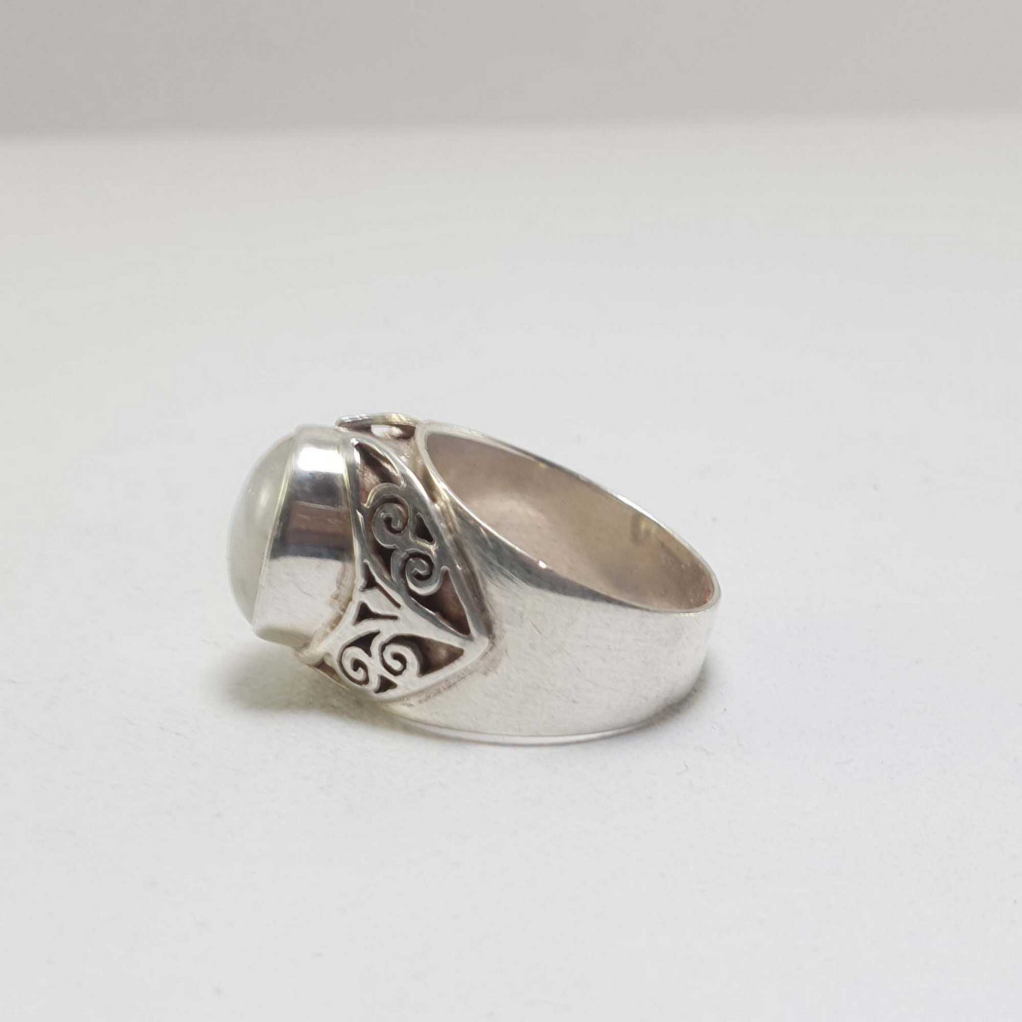 Moonstone Silver Ring