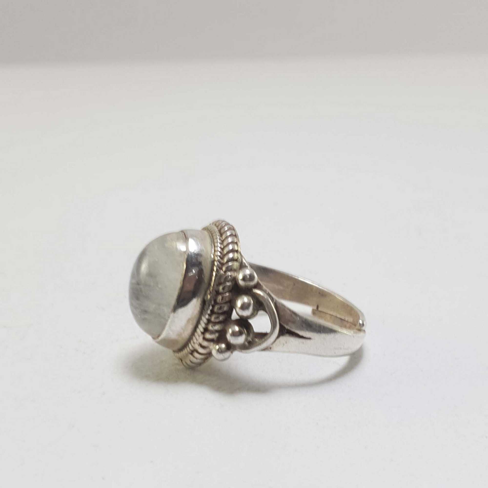 Moonstone Silver Ring