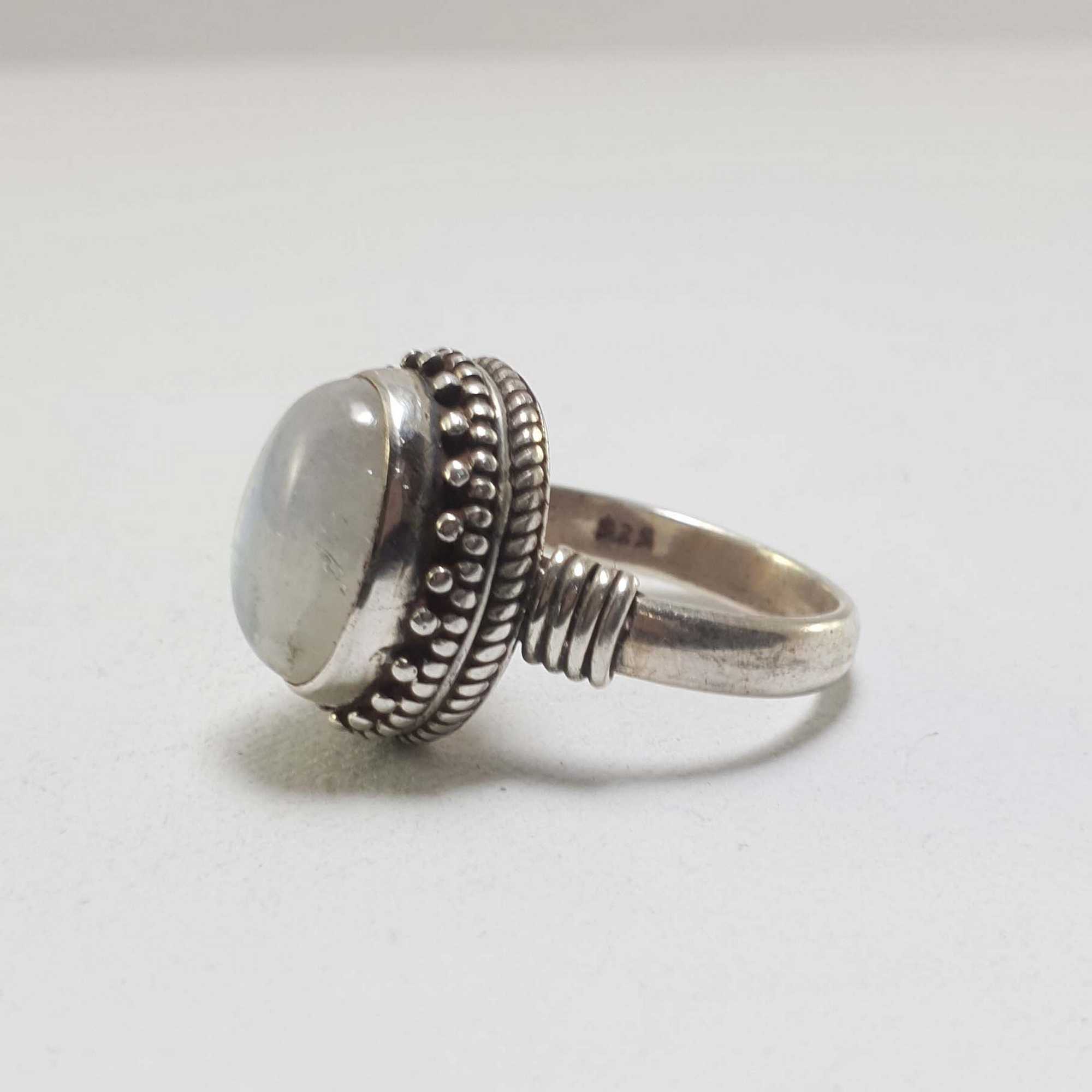 Moonstone Silver Ring