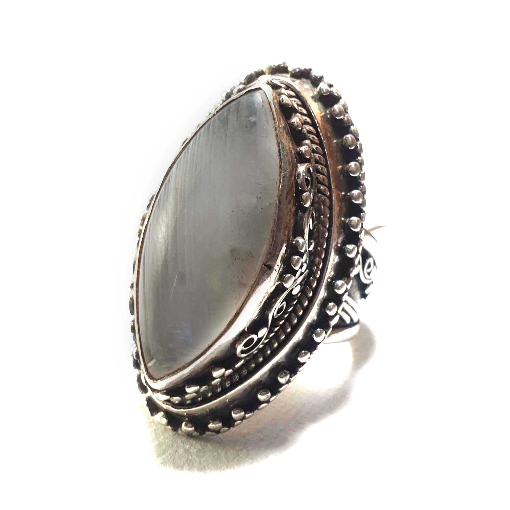 Moonstone Silver Ring