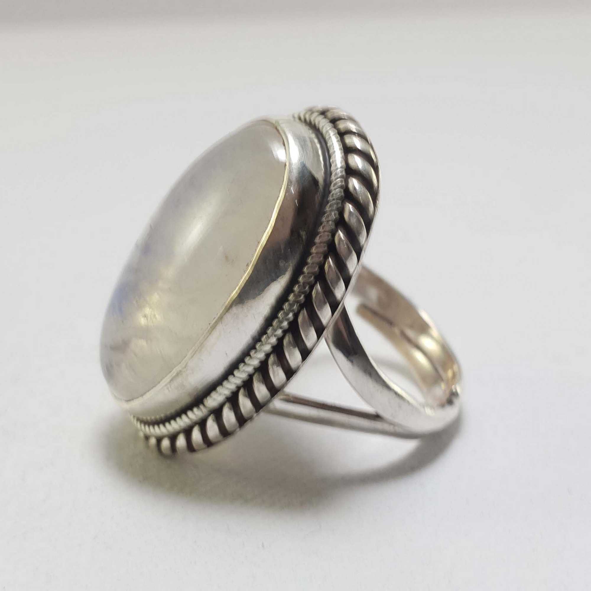 Moonstone Silver Ring