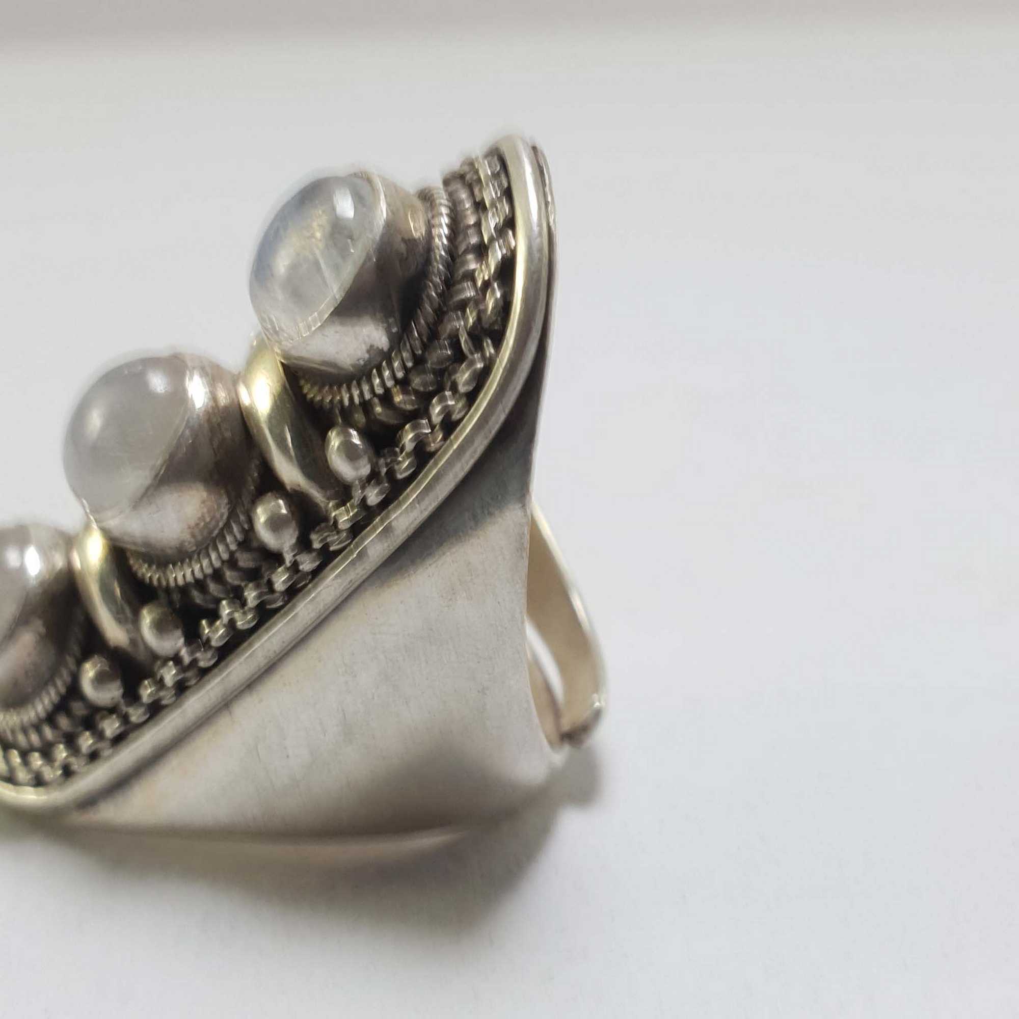 Moonstone Silver Ring