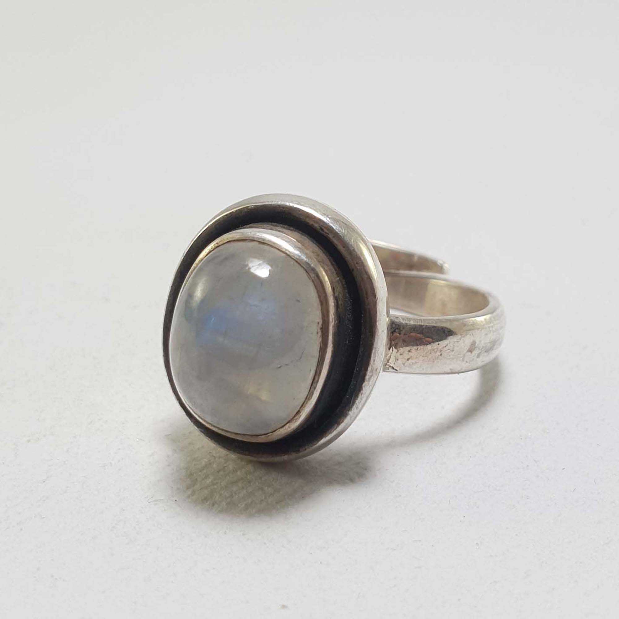 Moonstone Silver Ring