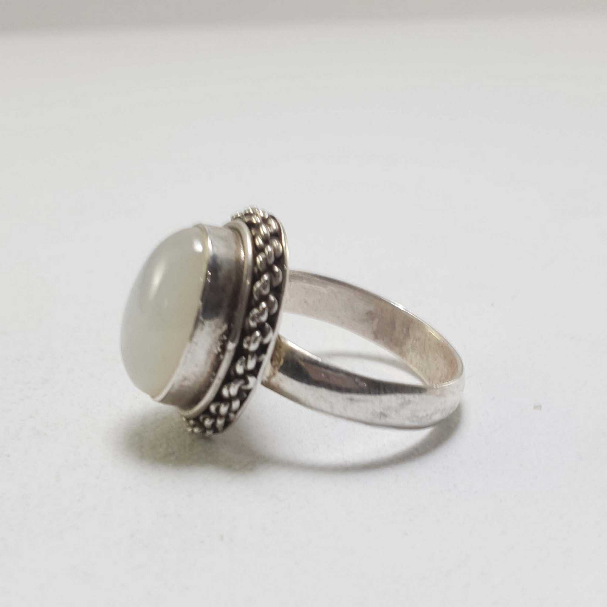 Moonstone Silver Ring