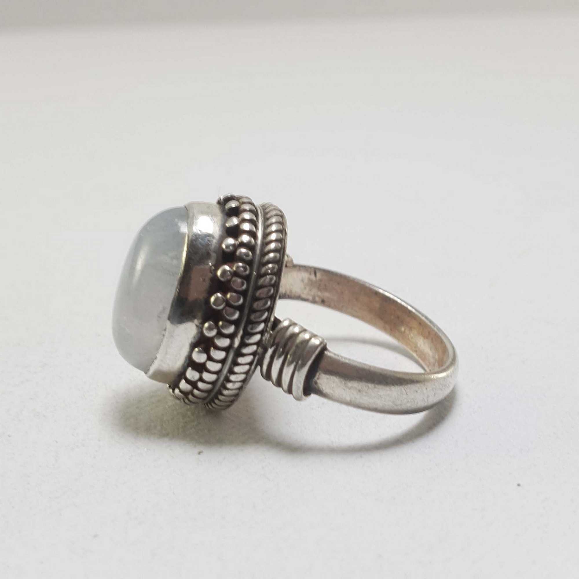 Moonstone Silver Ring