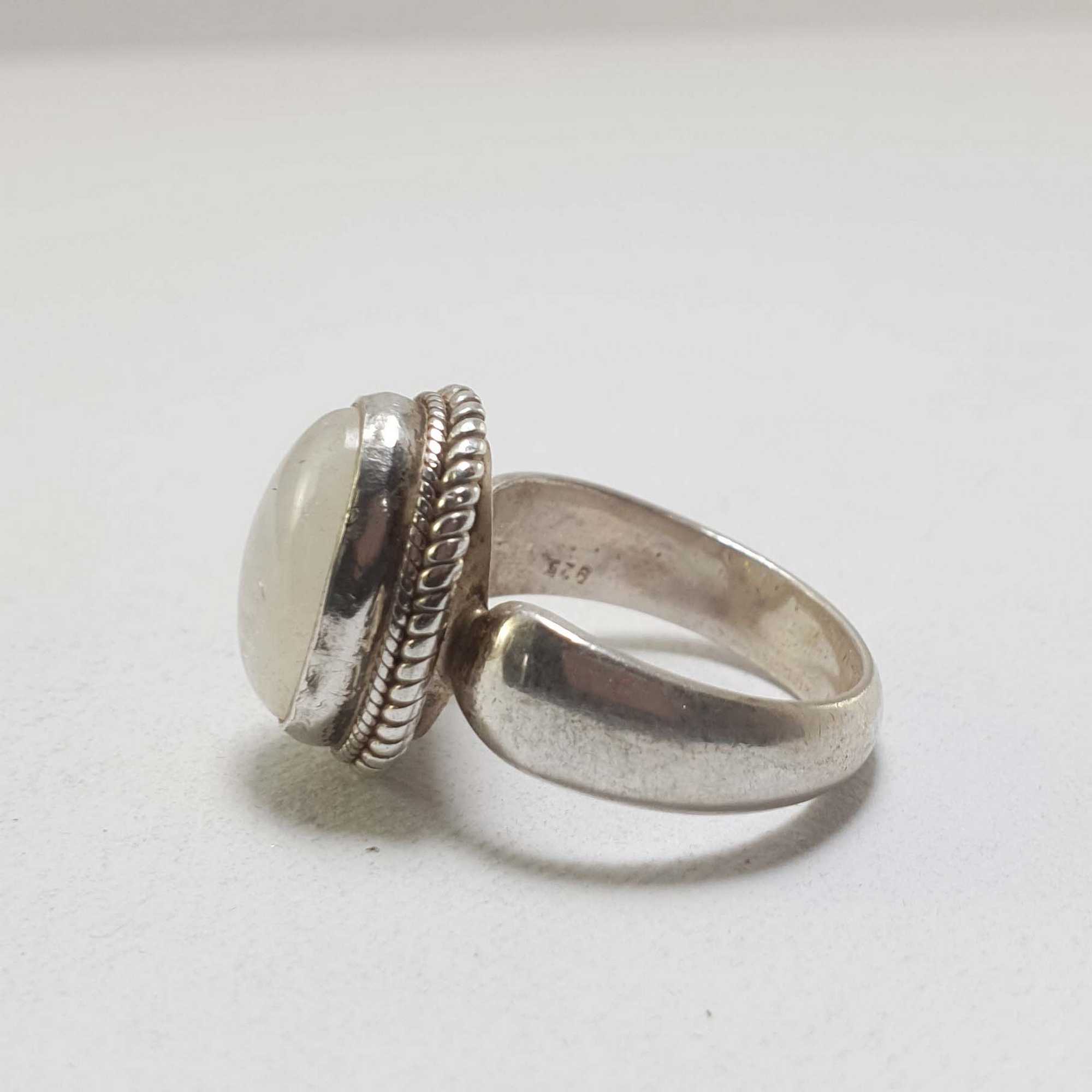 Moonstone Silver Ring