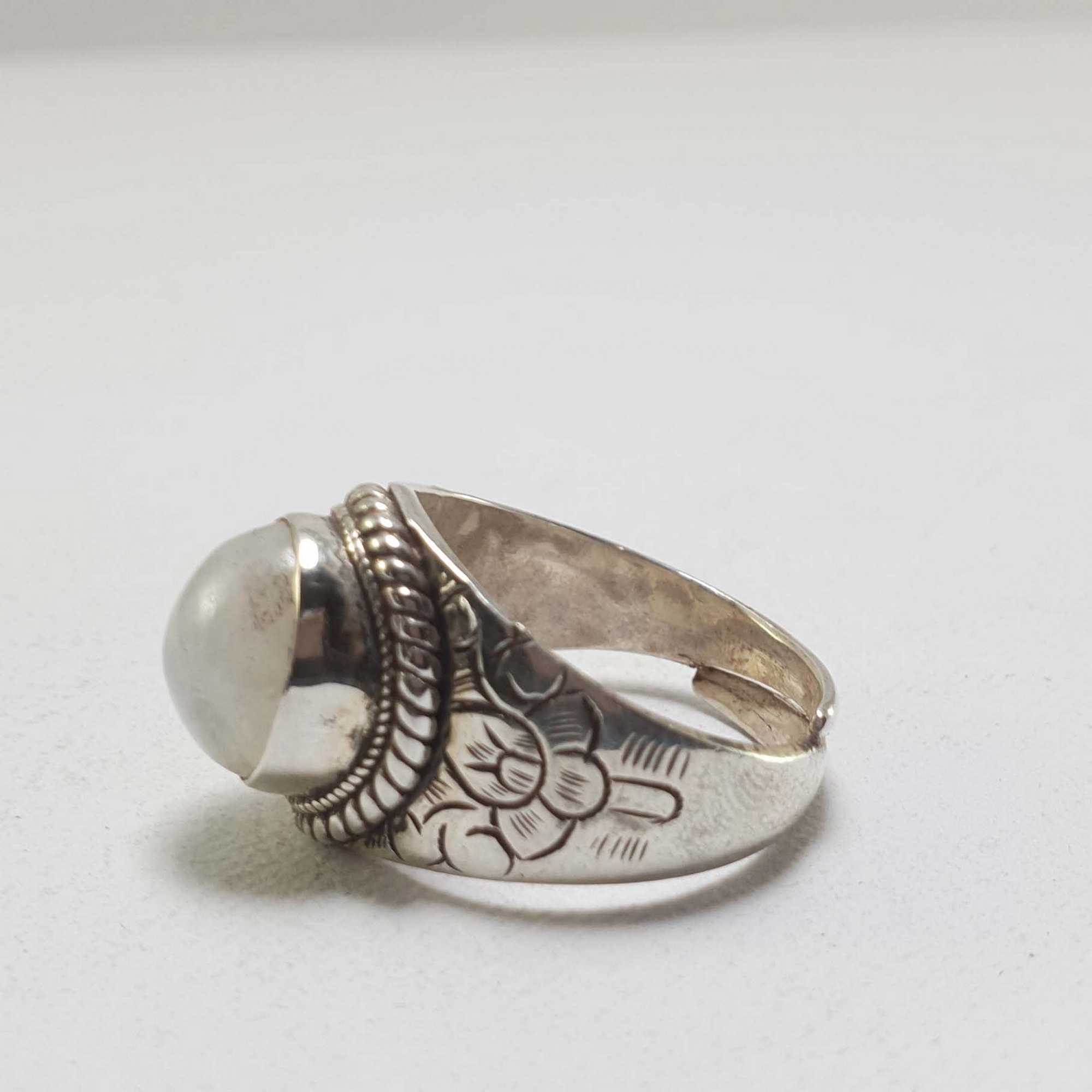 Moonstone Silver Ring