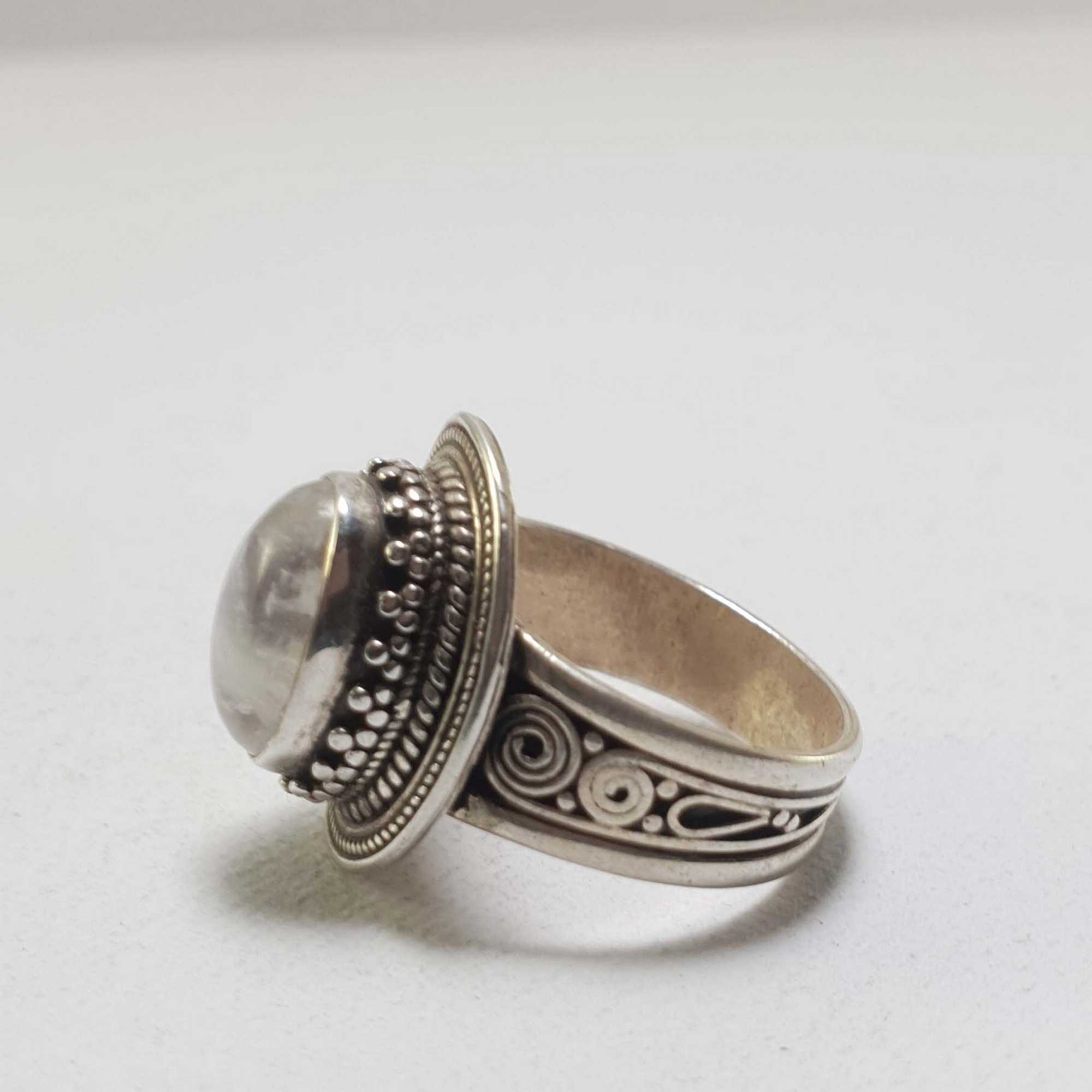 Moonstone Silver Ring