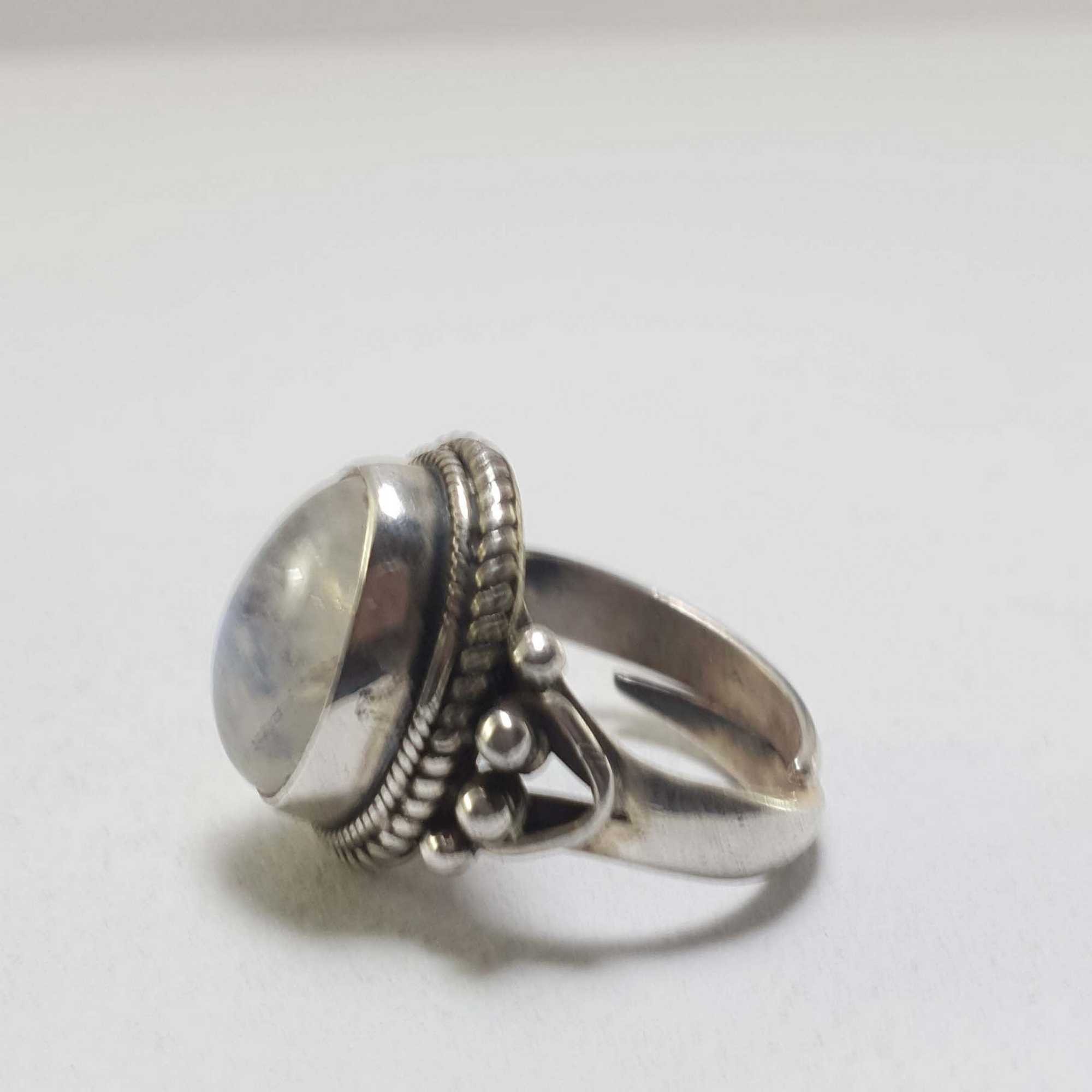 Moonstone Silver Ring