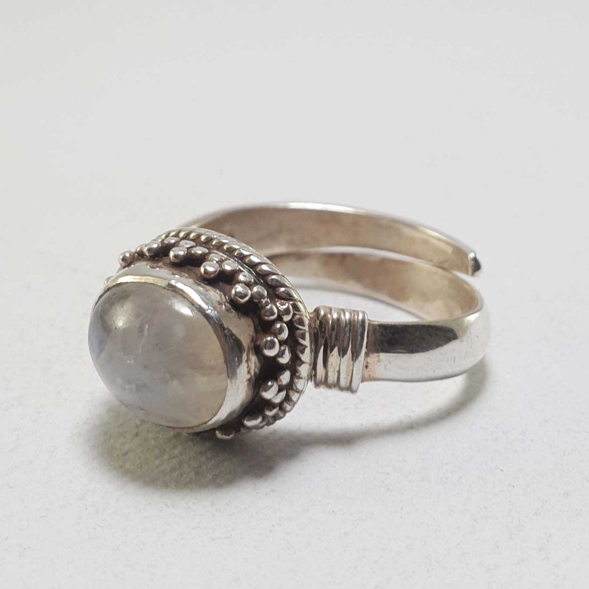 Moonstone Silver Ring