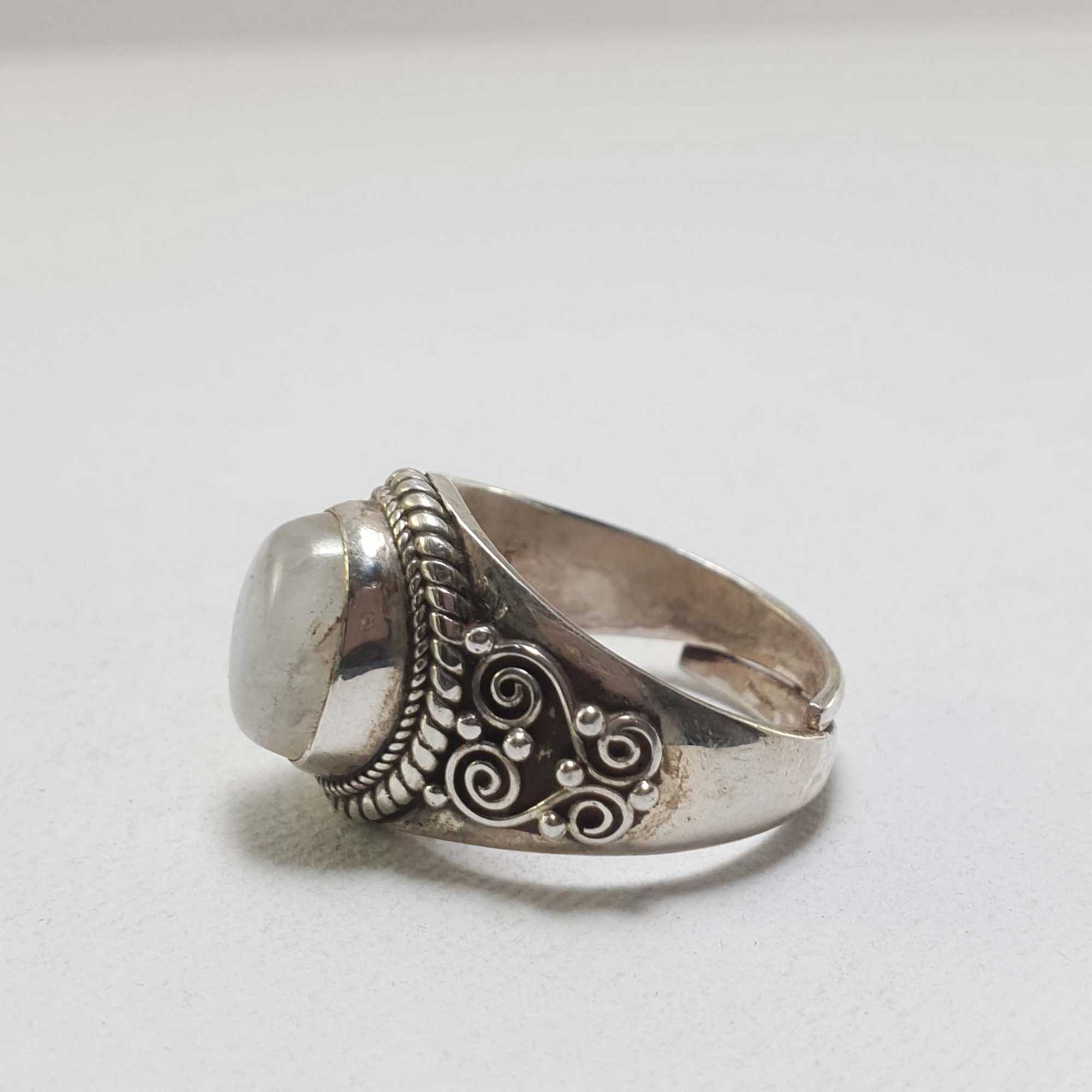 Moonstone Silver Ring