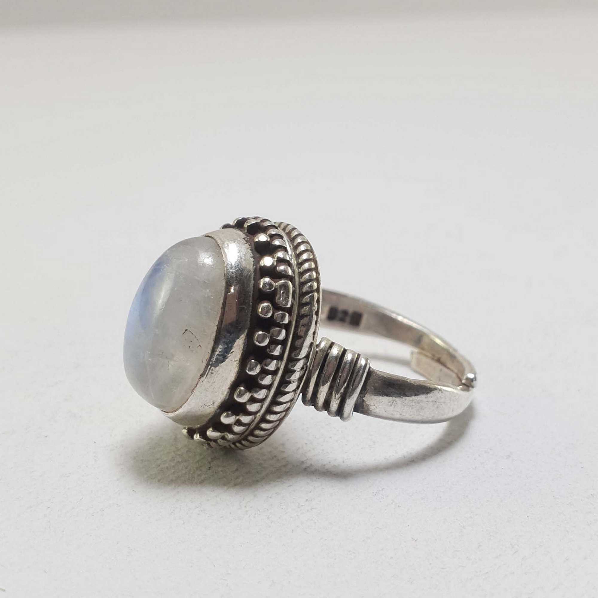 Moonstone Silver Ring