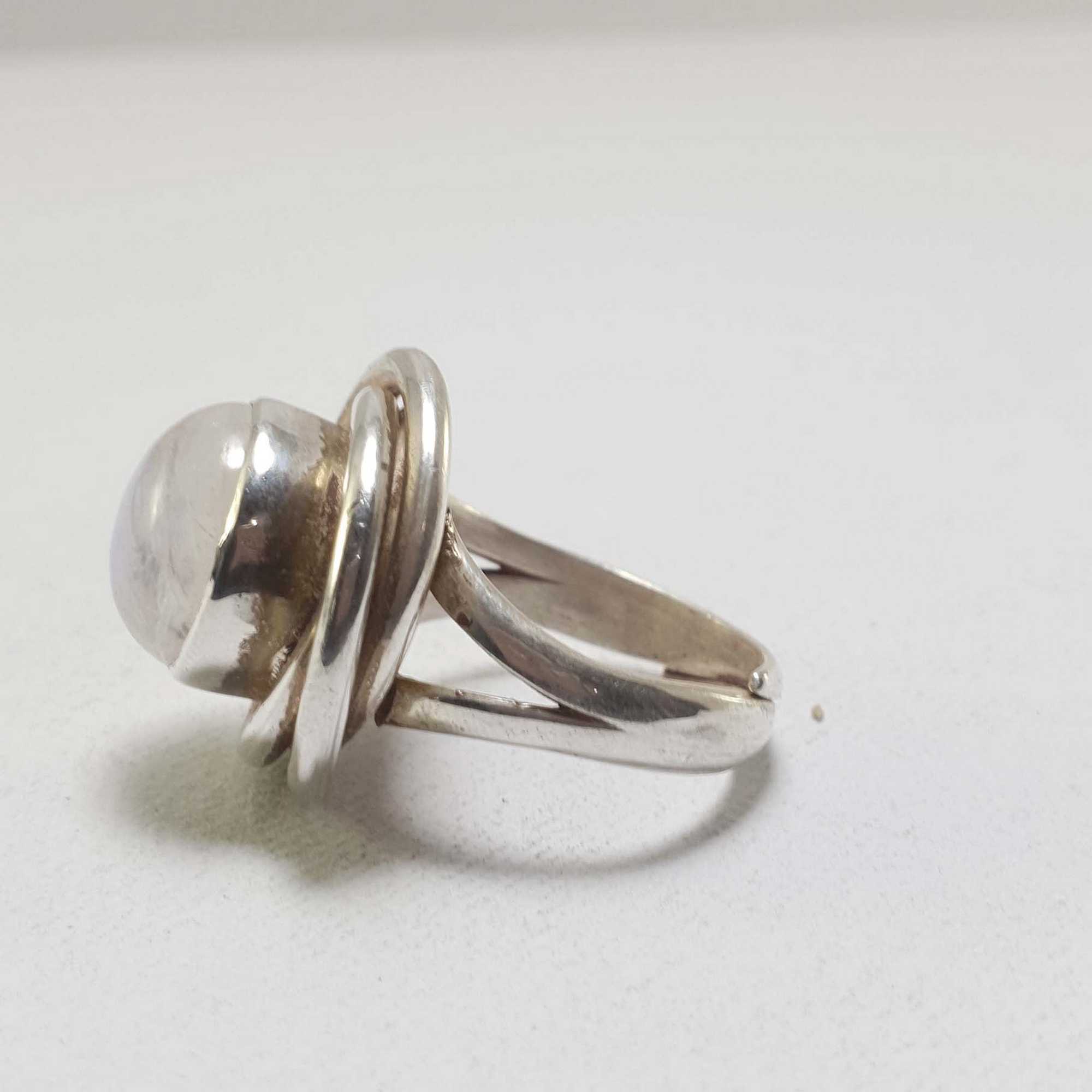 Moonstone Silver Ring