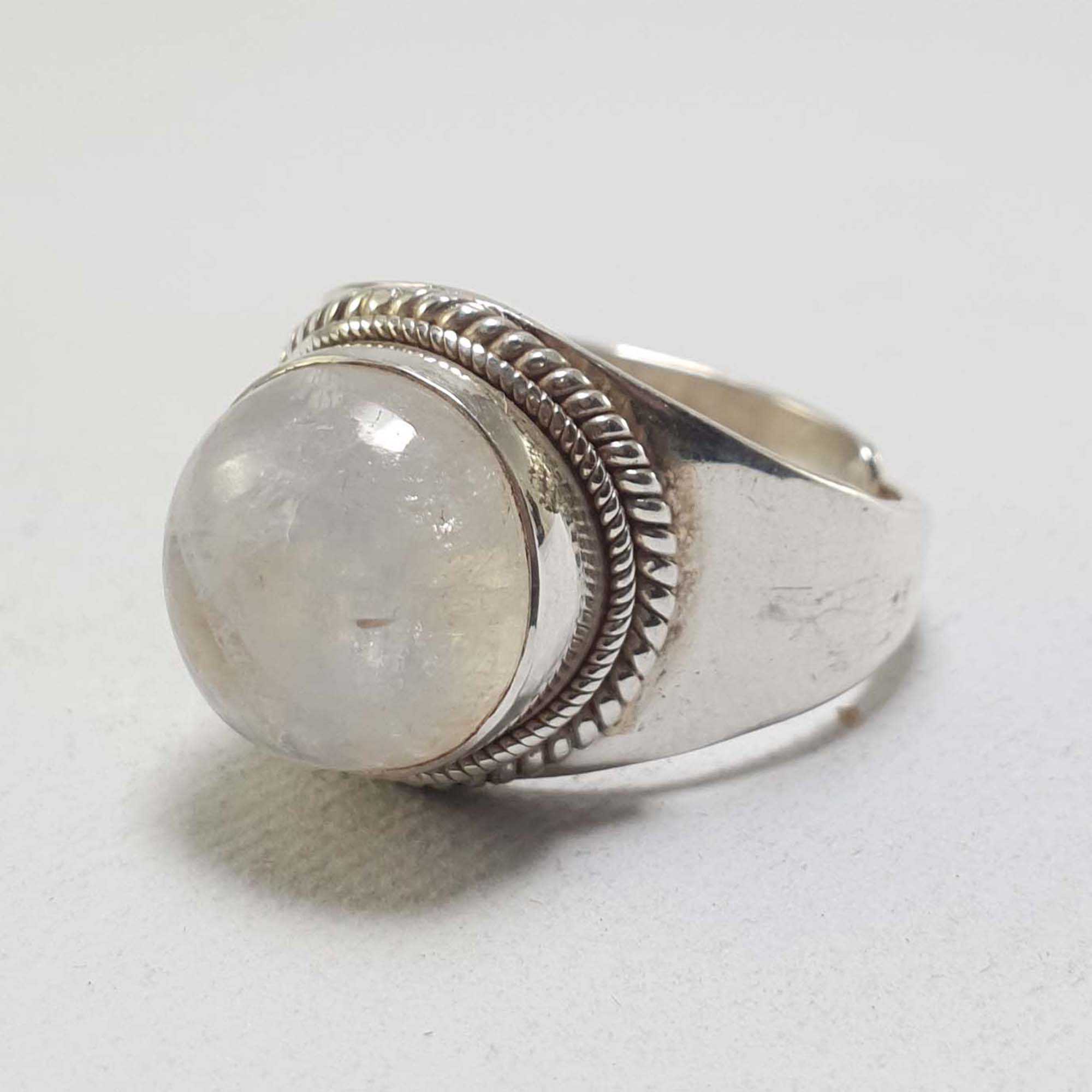 Moonstone Silver Ring