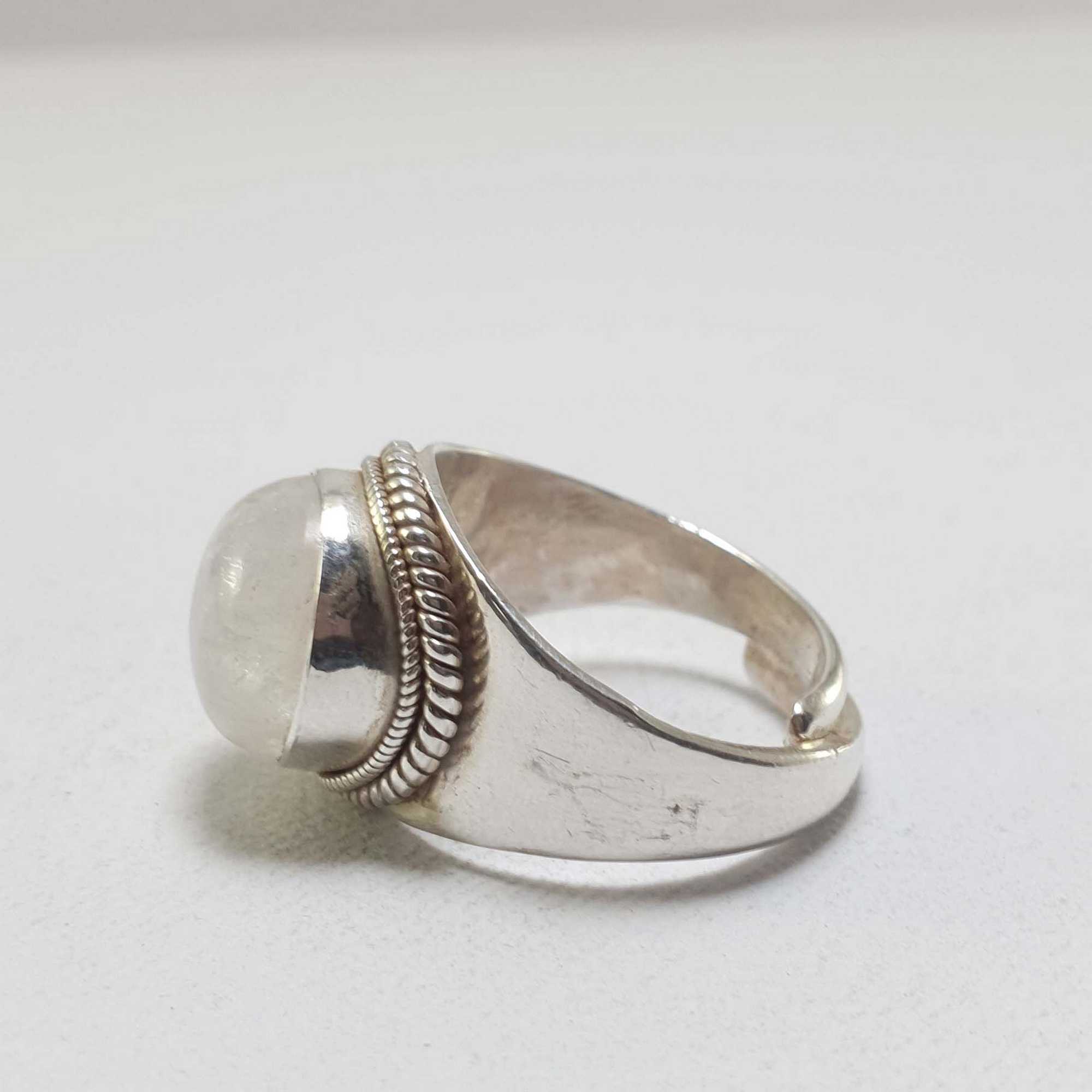 Moonstone Silver Ring