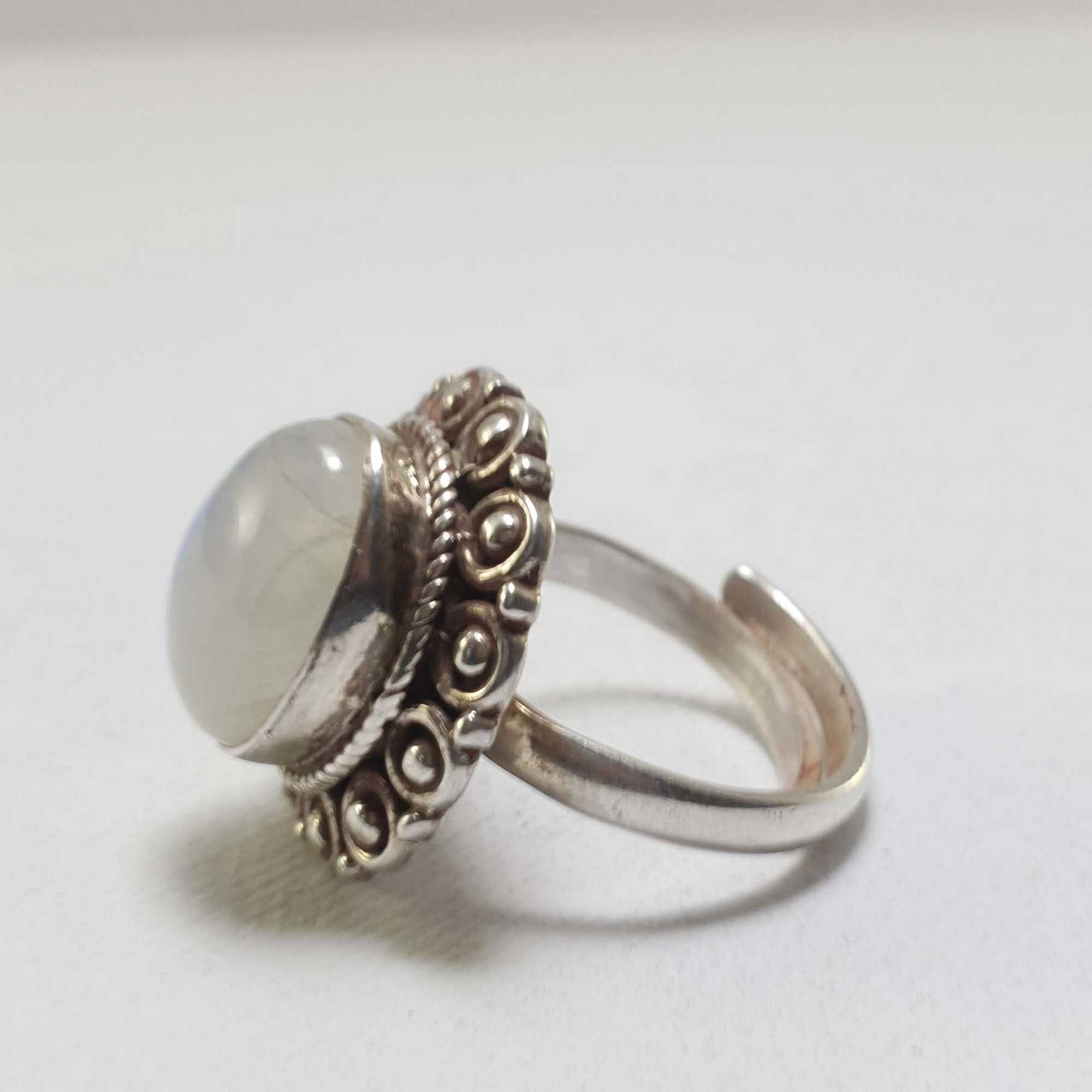 Moonstone Silver Ring