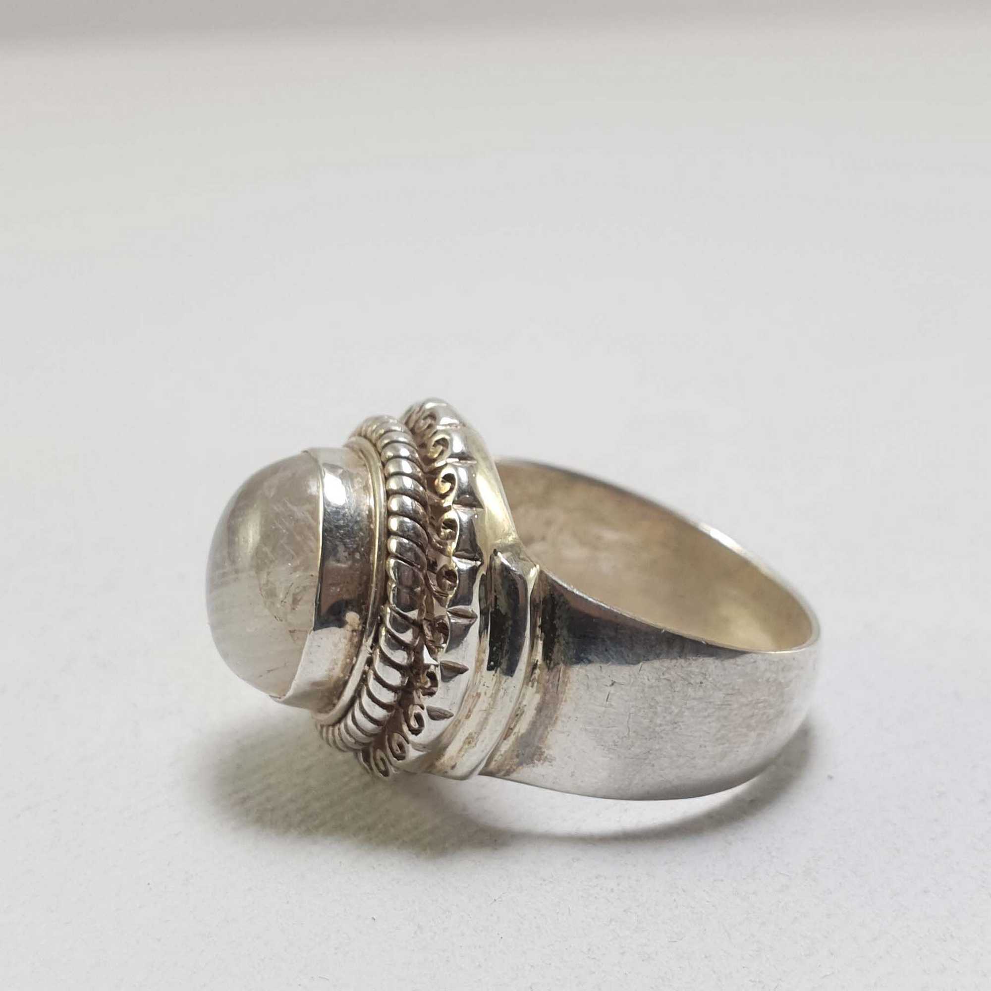 Moonstone Silver Ring