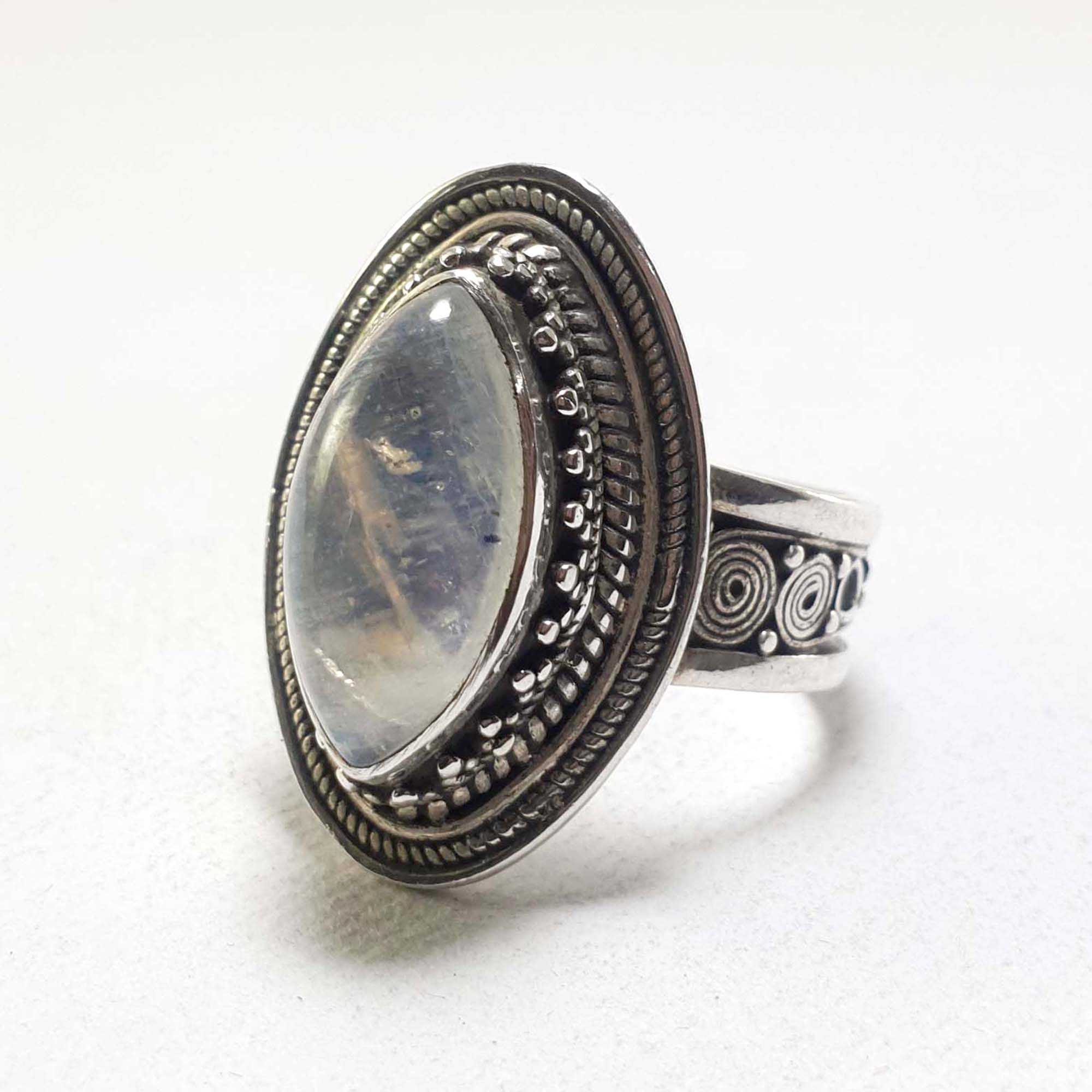 Moonstone Silver Ring