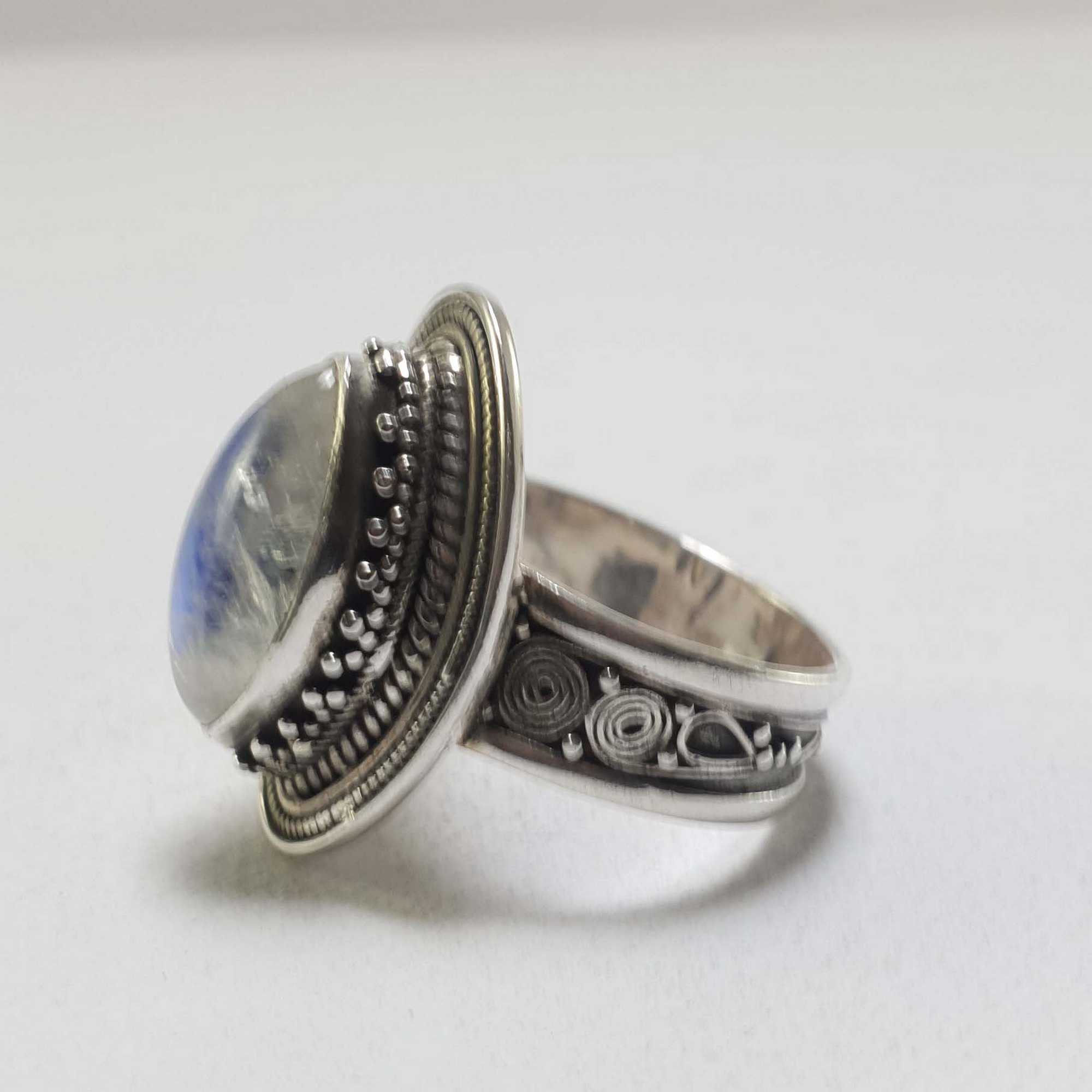 Moonstone Silver Ring