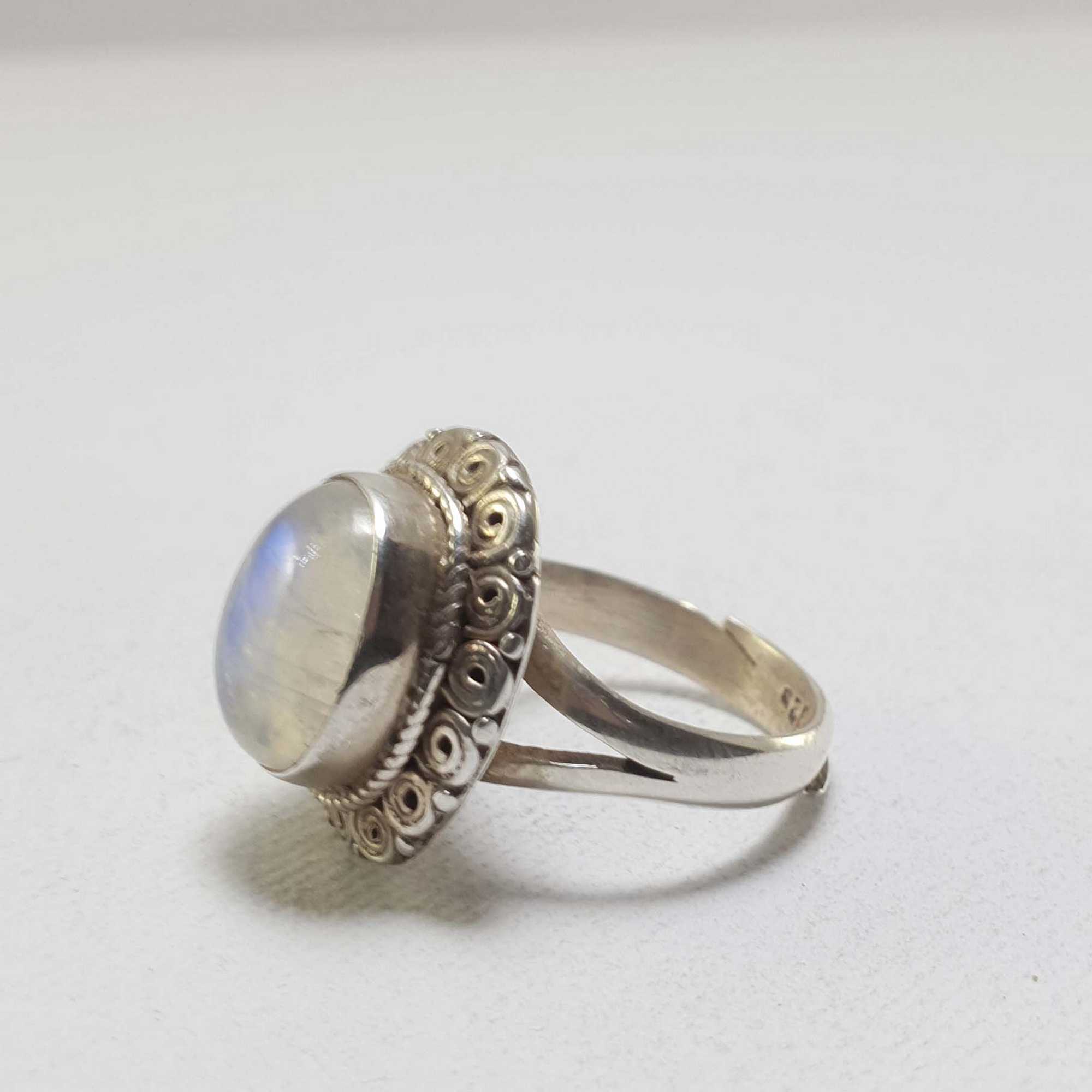 Moonstone Silver Ring