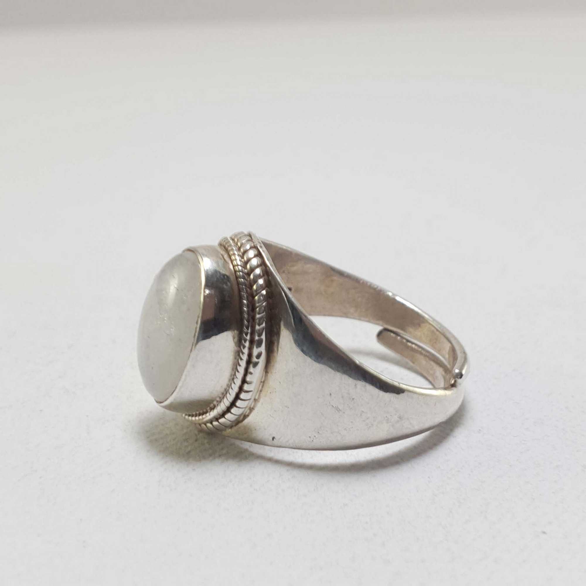 Moonstone Silver Ring