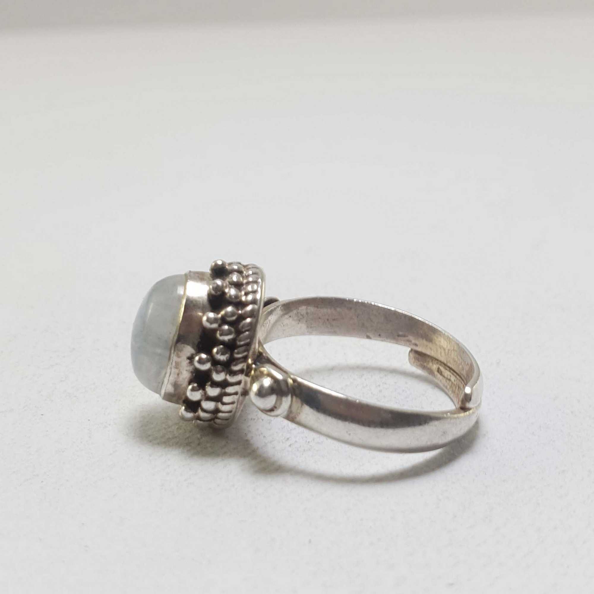 Moonstone Silver Ring