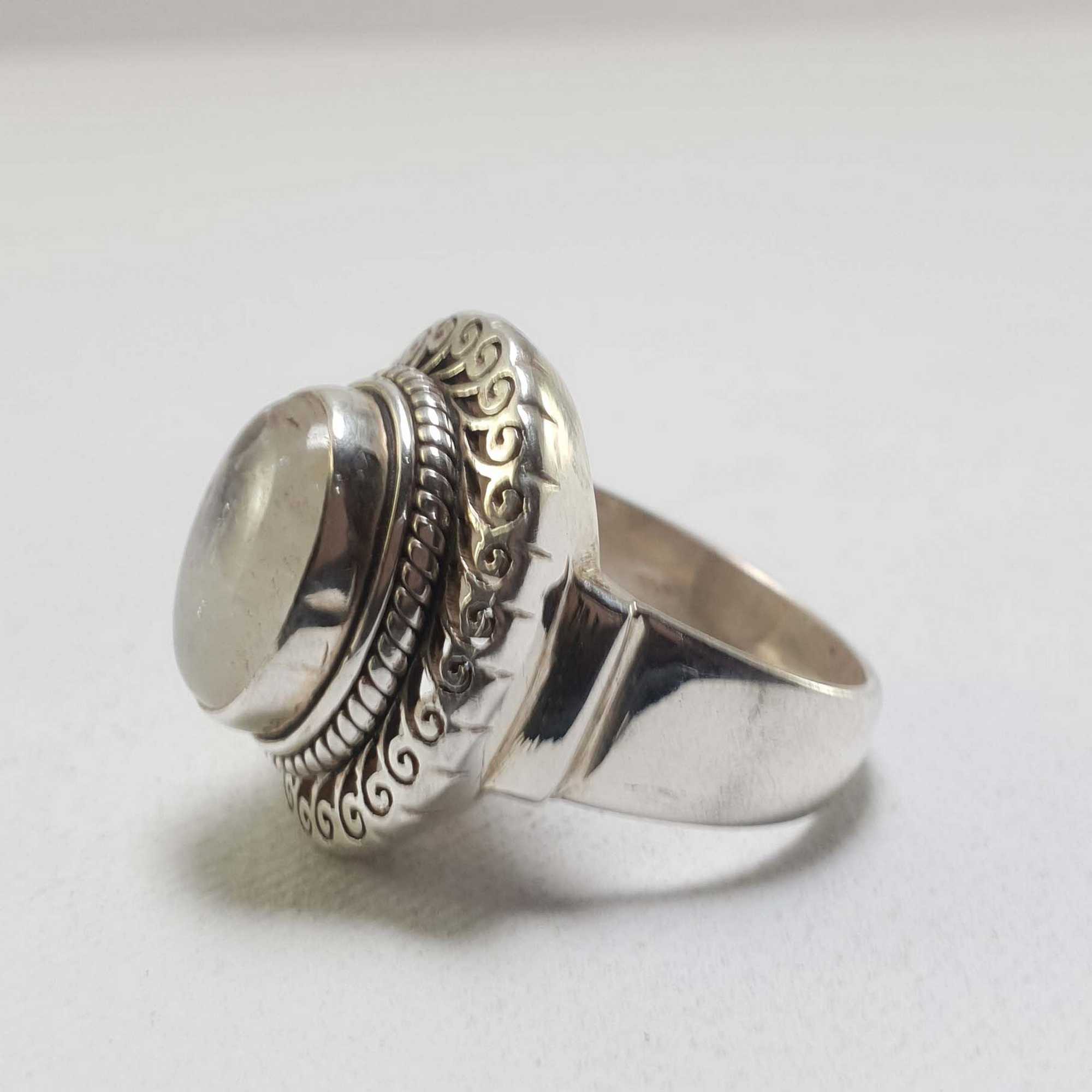 Moonstone Silver Ring