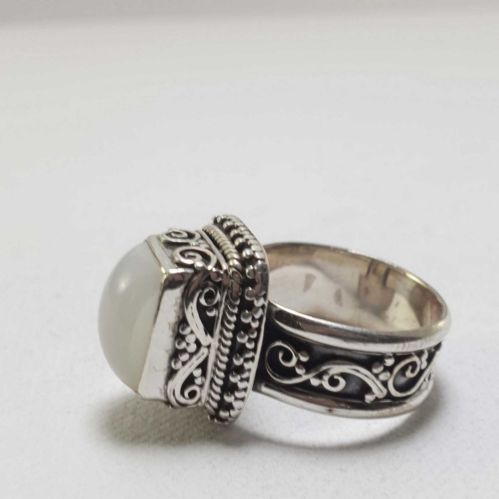 Moonstone Silver Ring