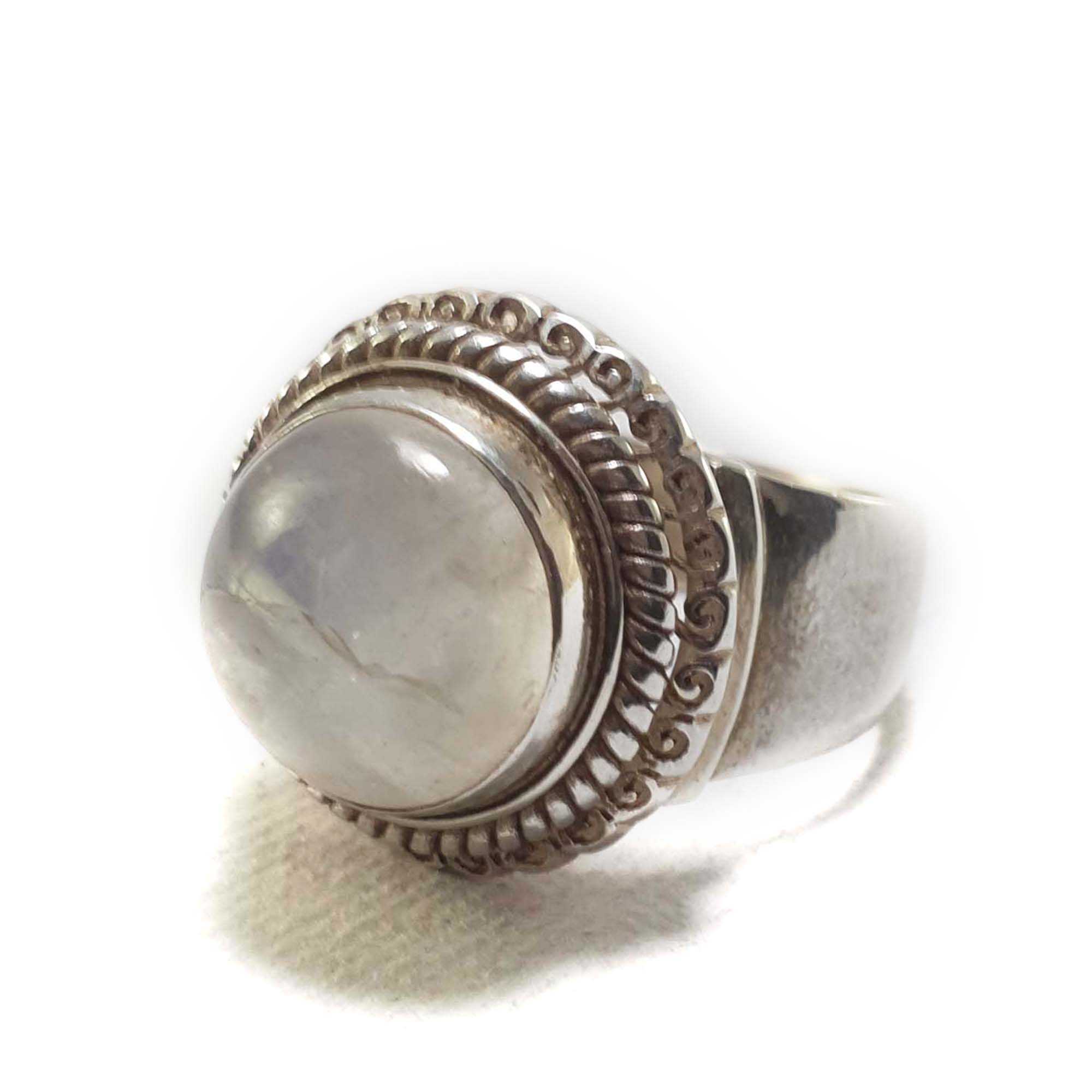 Moonstone Silver Ring