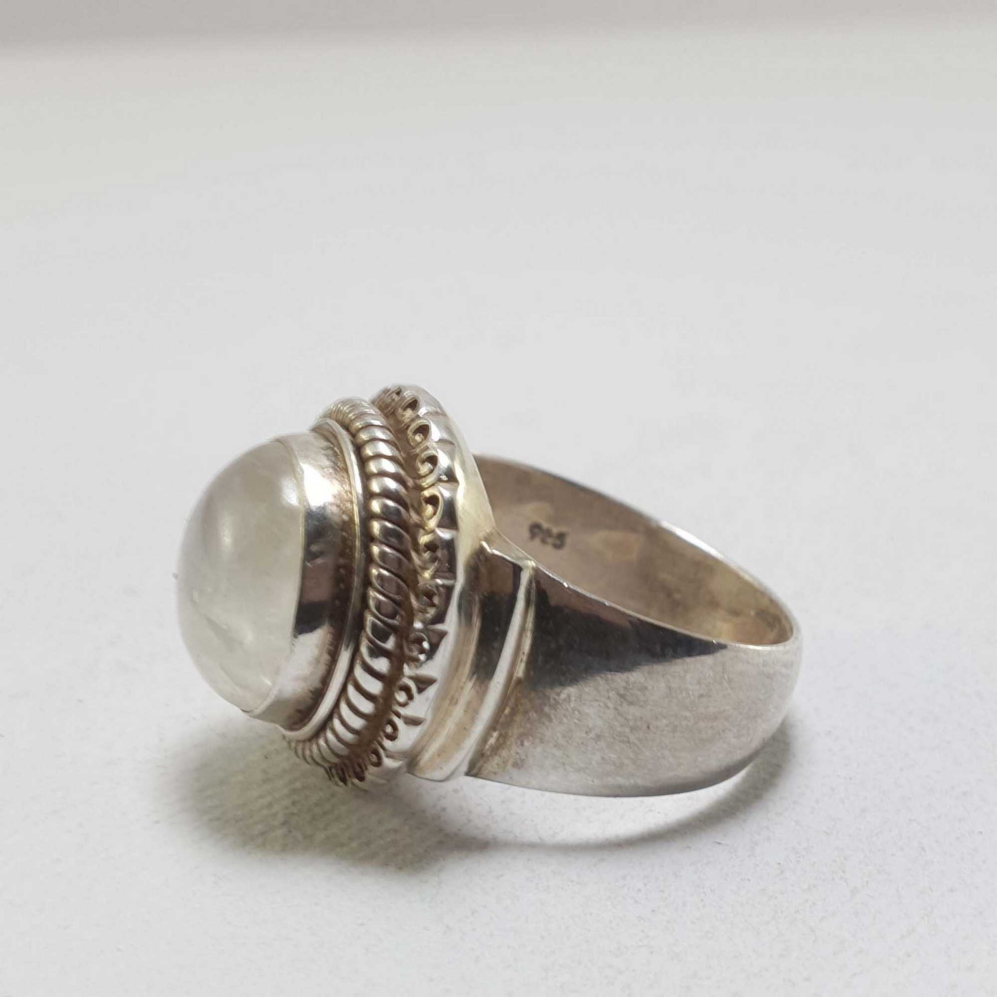 Moonstone Silver Ring