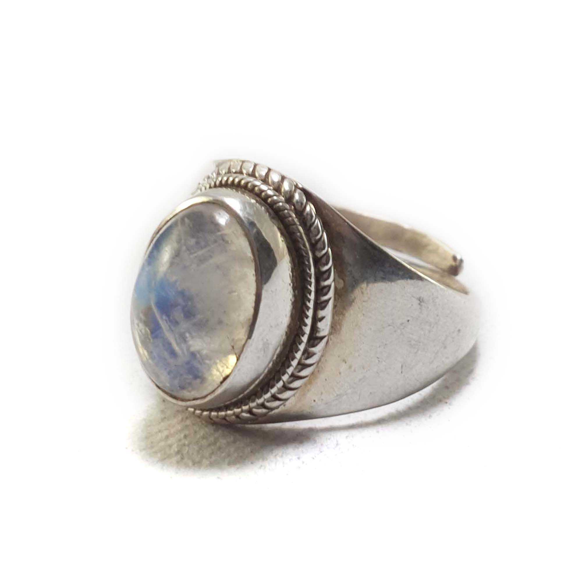 Moonstone Silver Ring