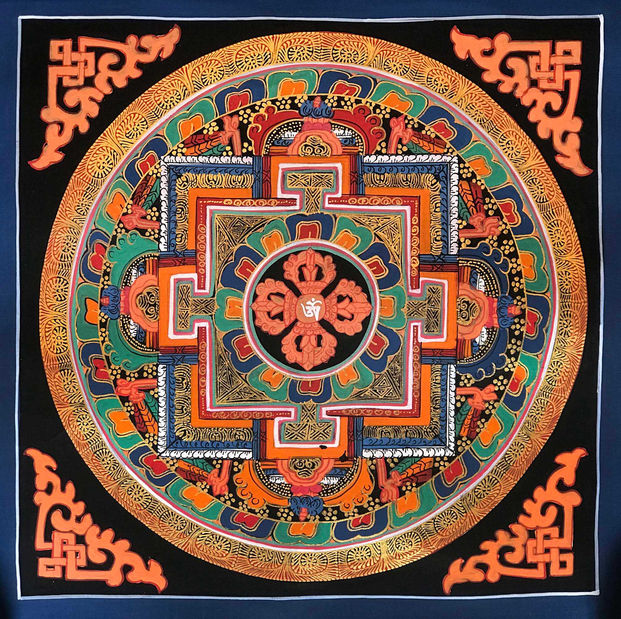 Tibetan Square Mandala <span Style=