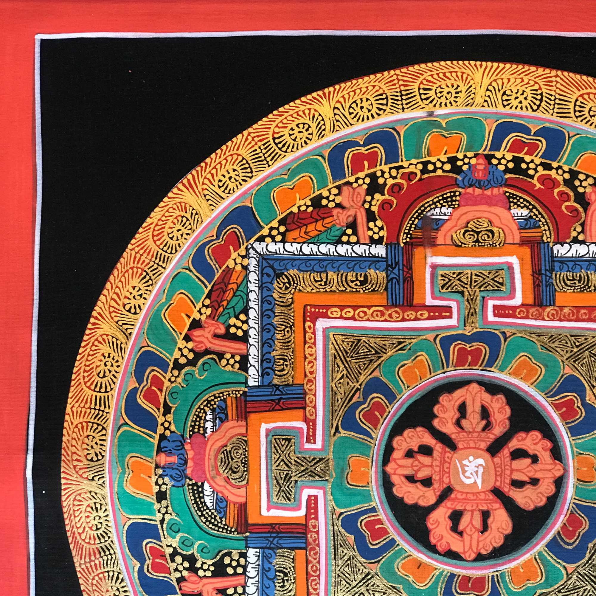 Tibetan Square Mandala <span Style=