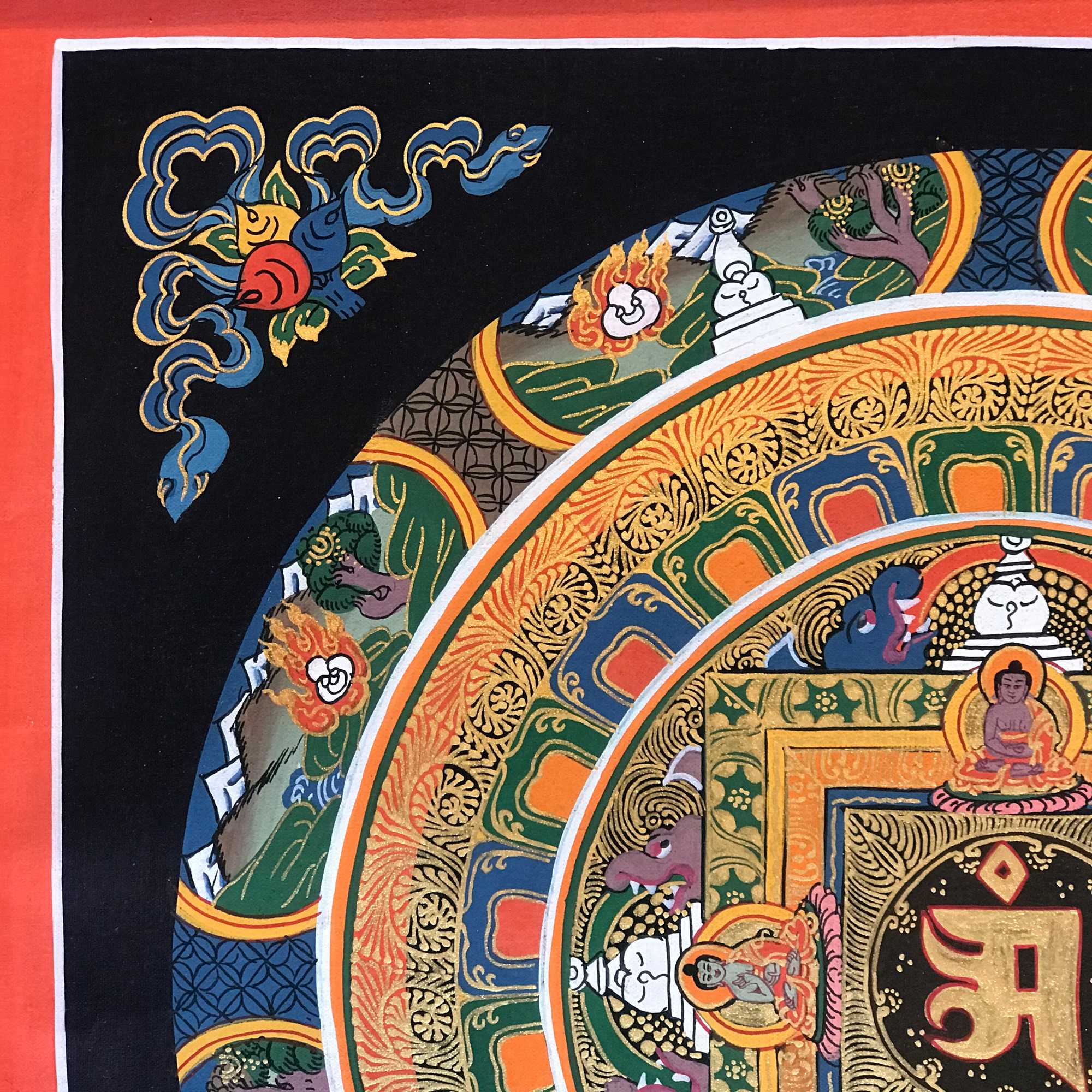 Tibetan Square Mandala <span Style=