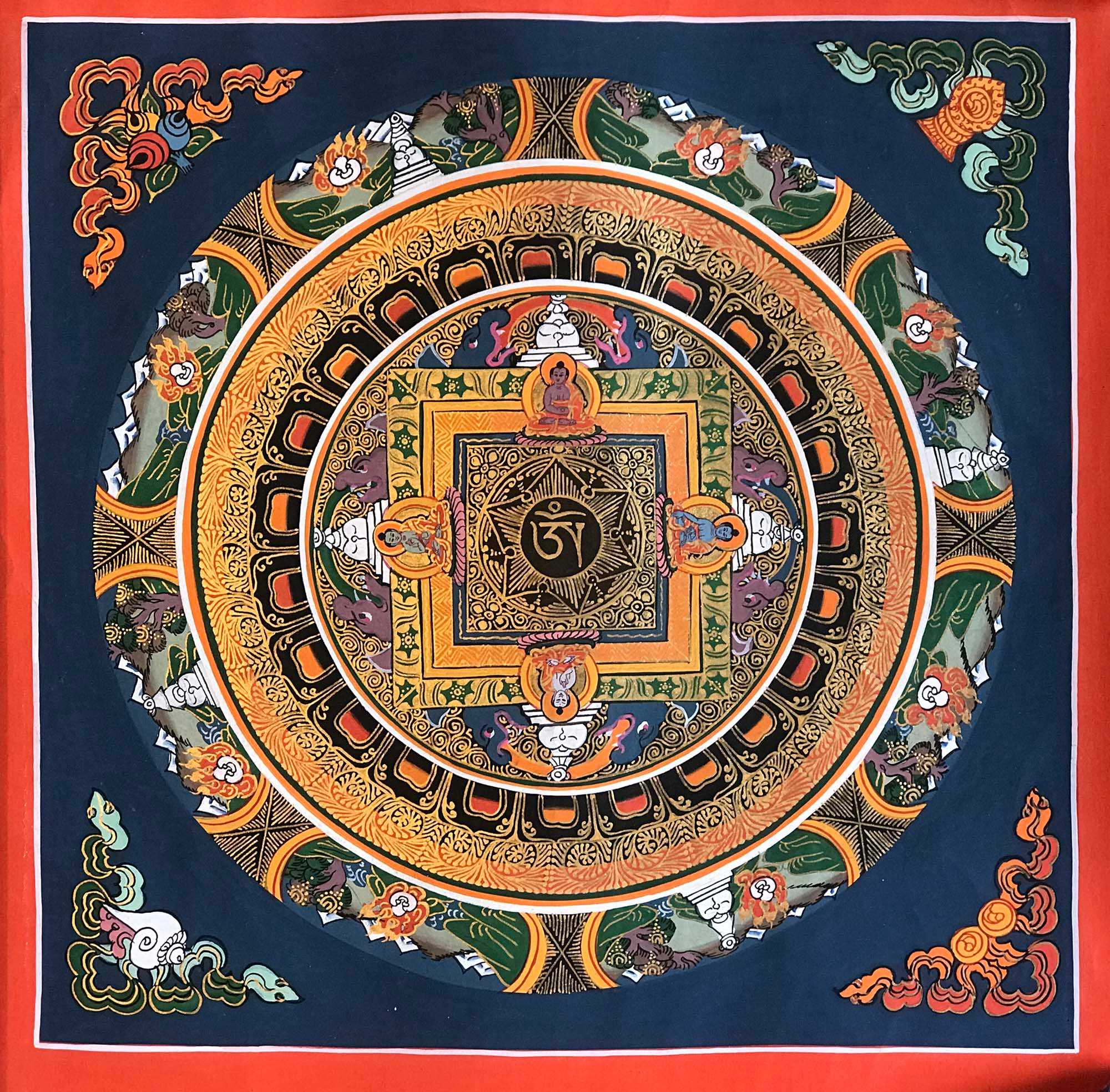 Tibetan Square Mandala <span Style=