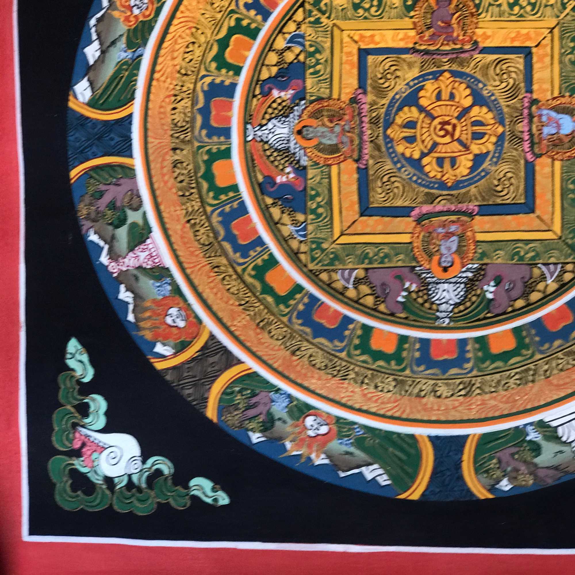 Tibetan Square Mandala <span Style=