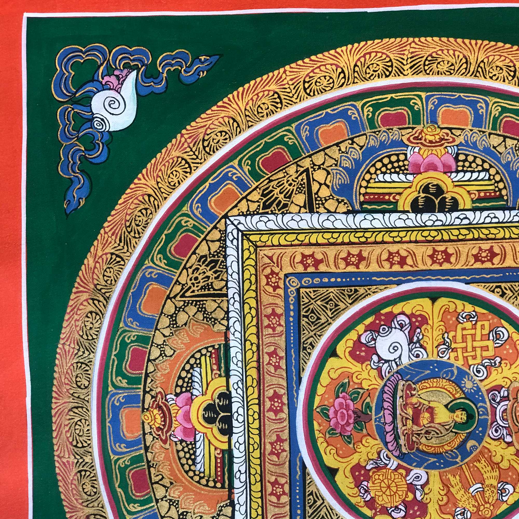 Tibetan Square Mandala <span Style=