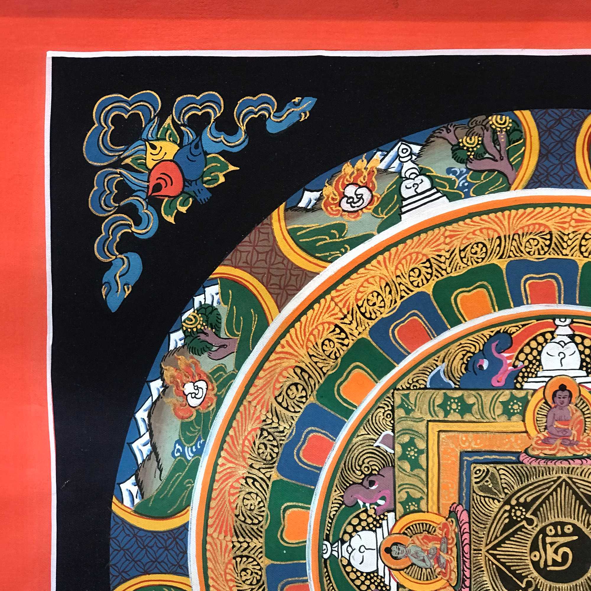 Tibetan Square Mandala <span Style=