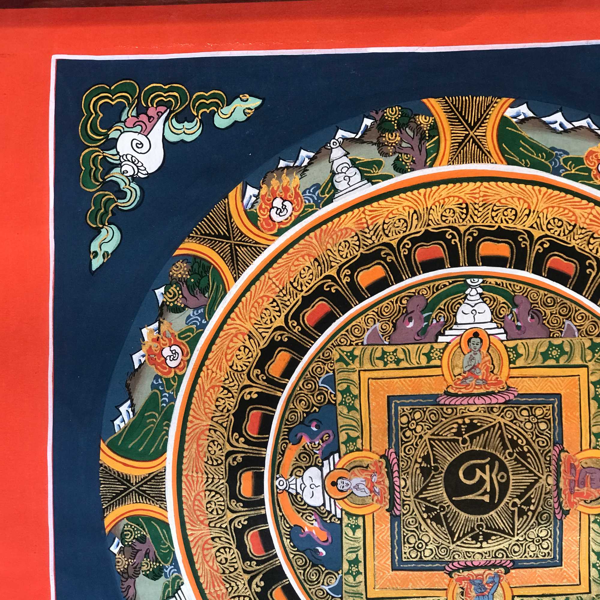 Tibetan Square Mandala <span Style=