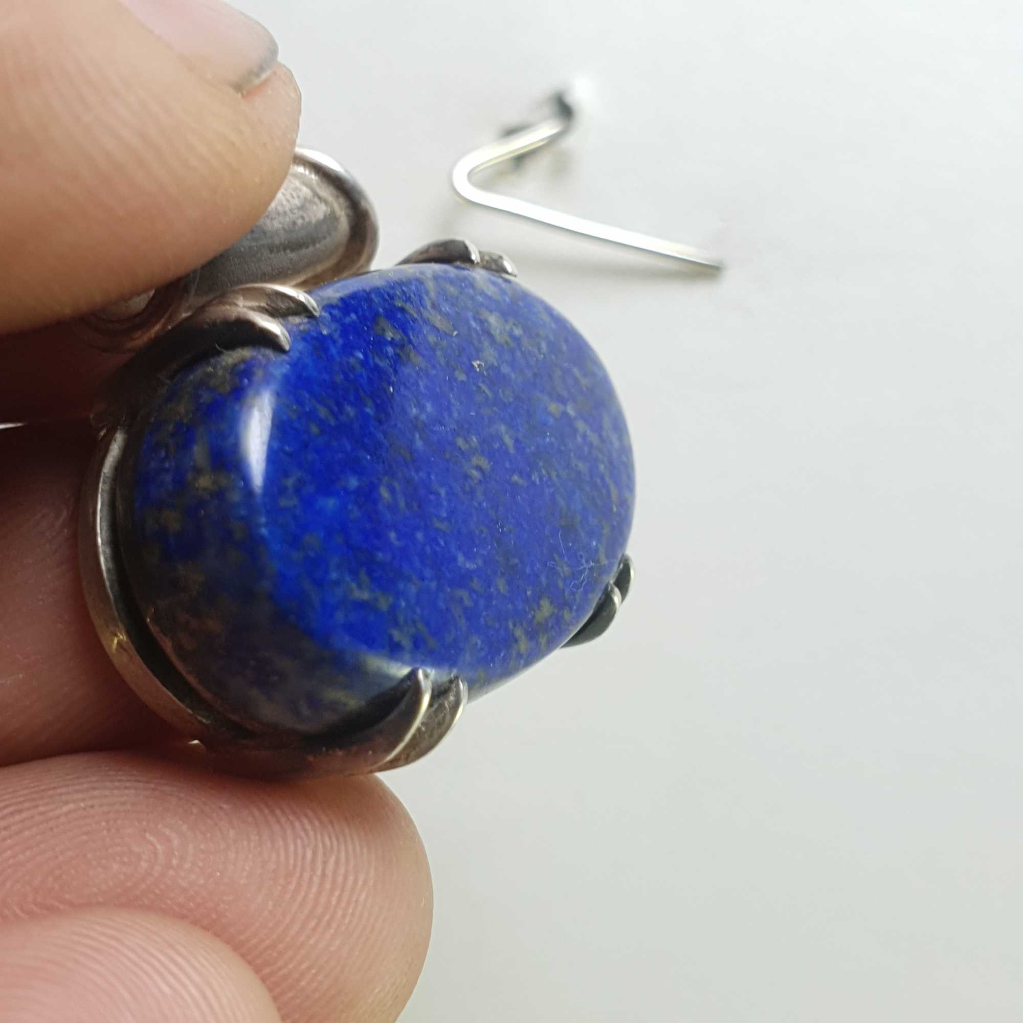 Sterling Silver Lapis Lazuli Pendant, <span Style=