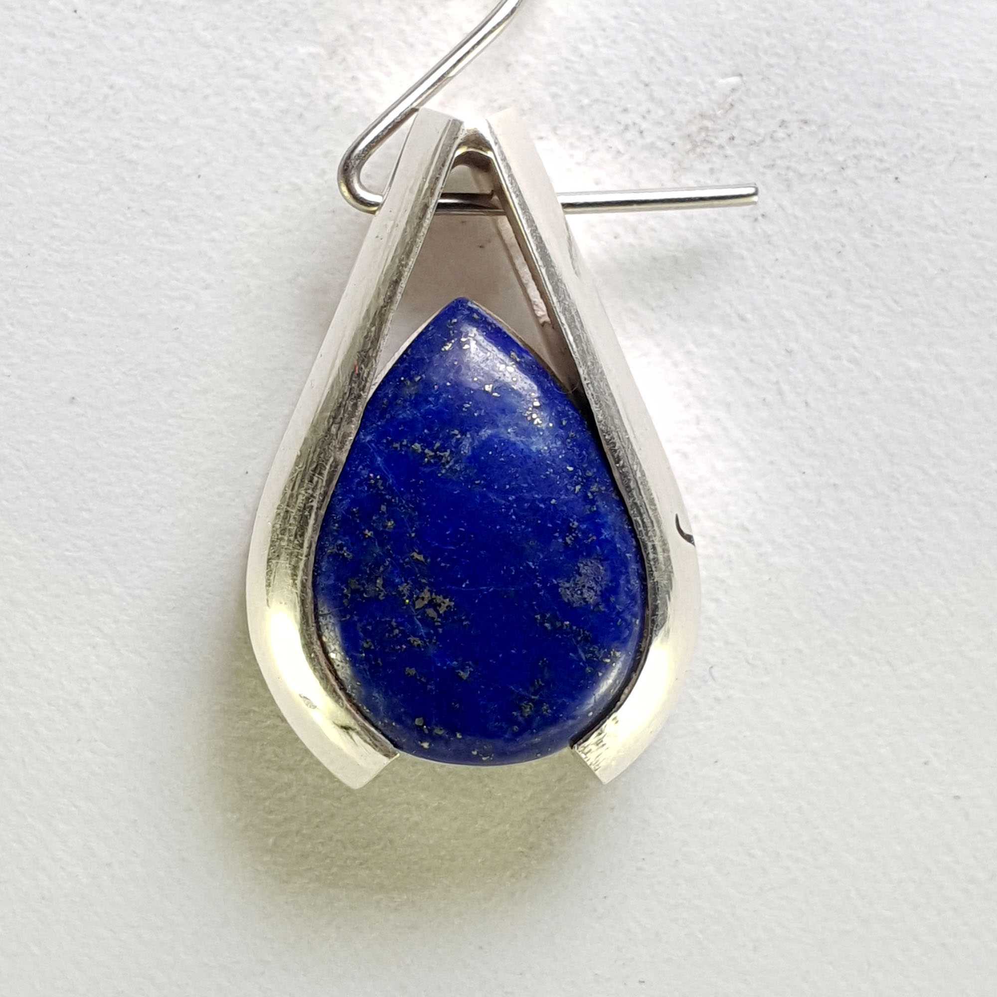 Sterling Silver Lapis Lazuli Pendant, <span Style=