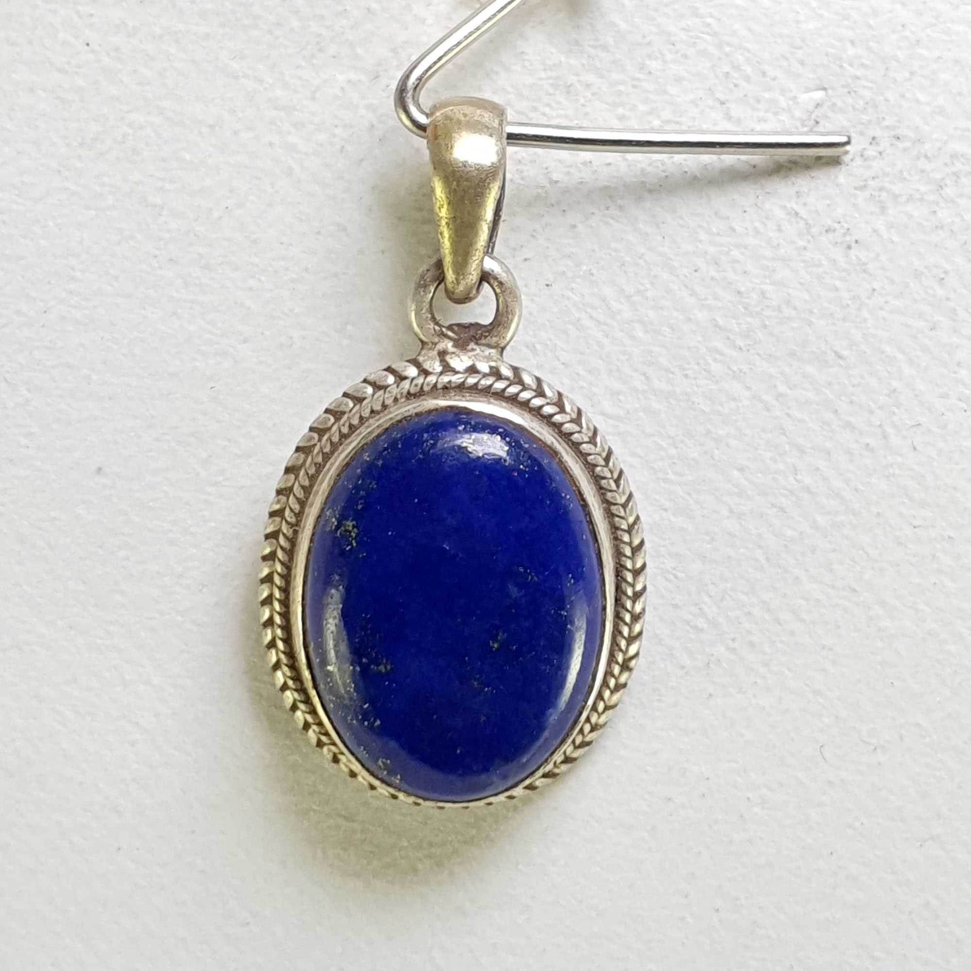 Sterling Silver Lapis Lazuli Pendant, <span Style=