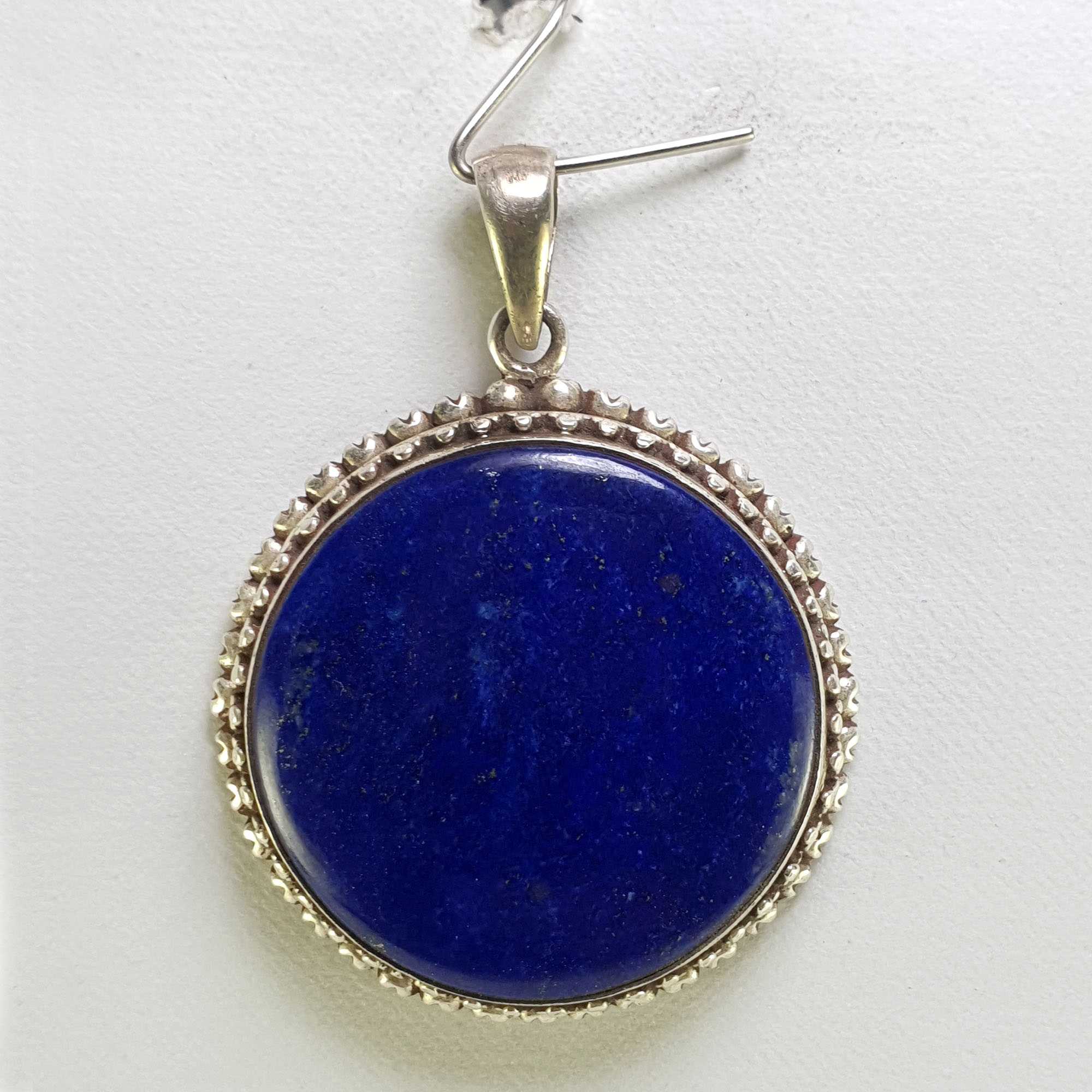 Sterling Silver Lapis Lazuli Pendant, <span Style=