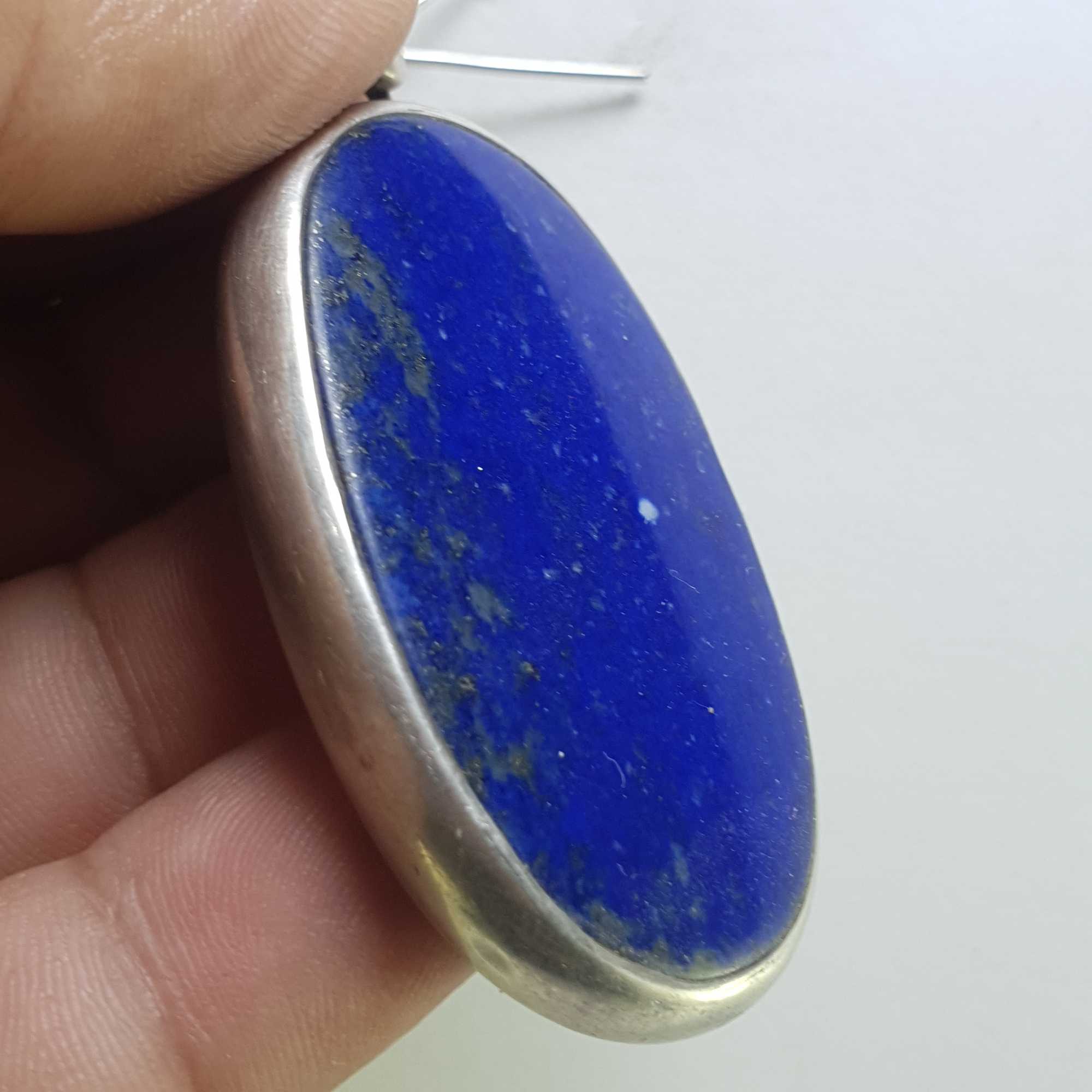 Sterling Silver Lapis Lazuli Pendant, <span Style=