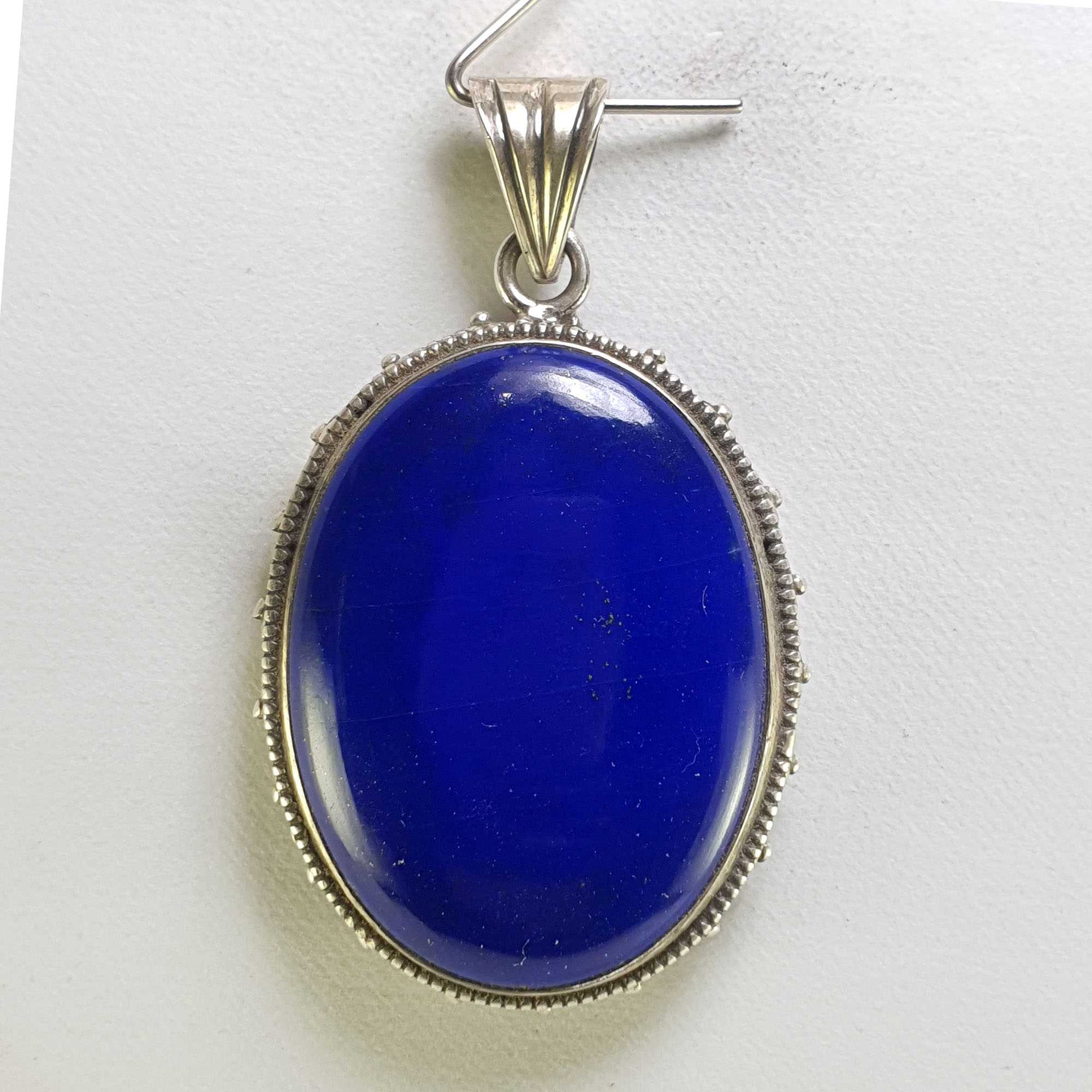 Sterling Silver Lapis Lazuli Pendant, <span Style=