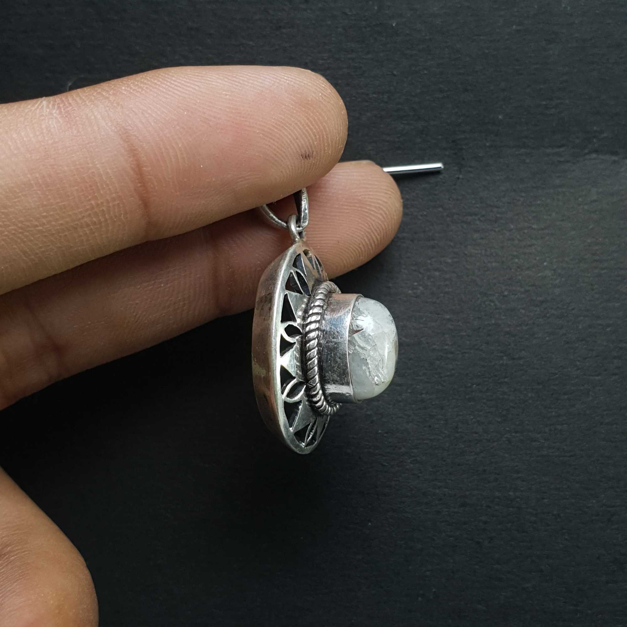 Moonstone Silver Pendant