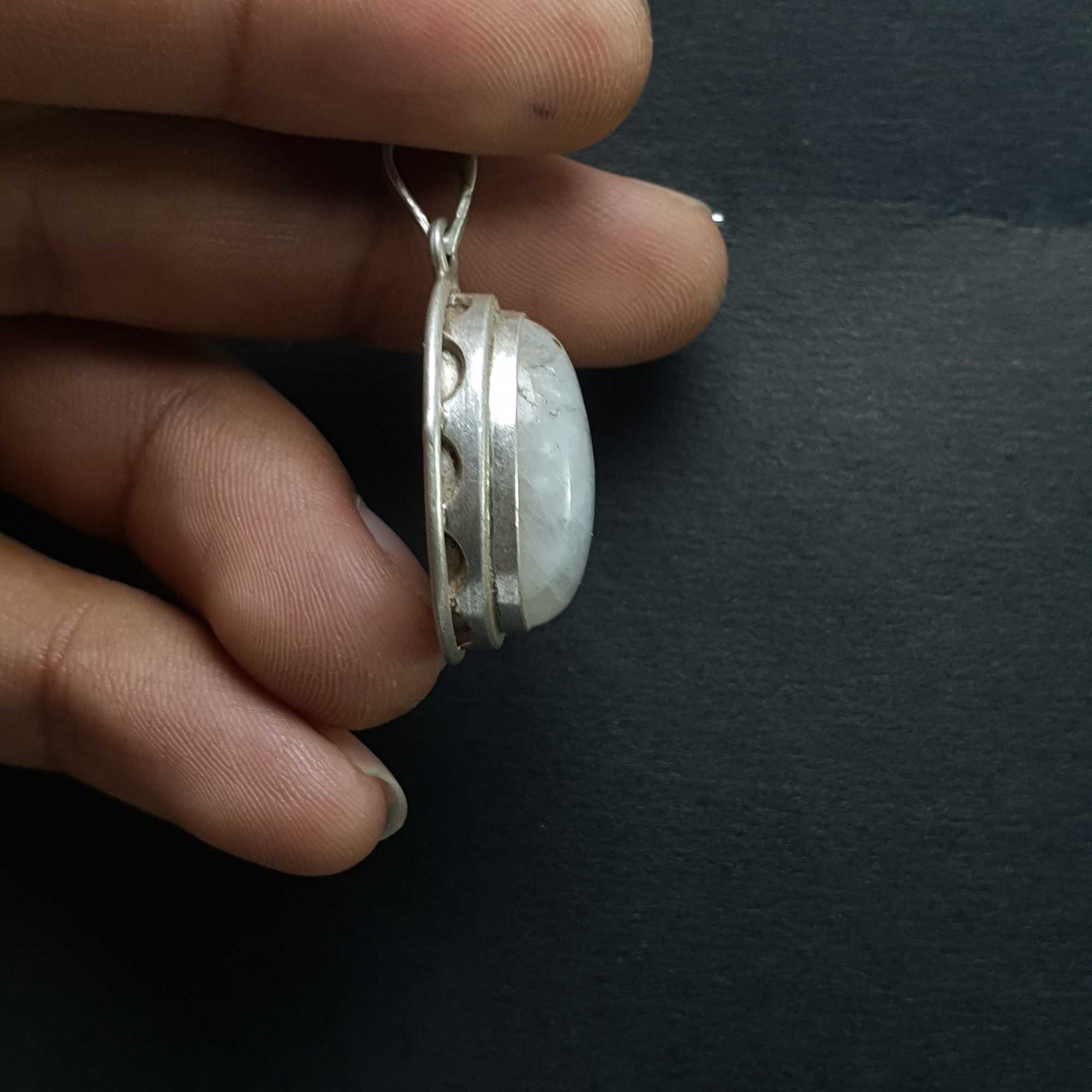 Moonstone Silver Pendant